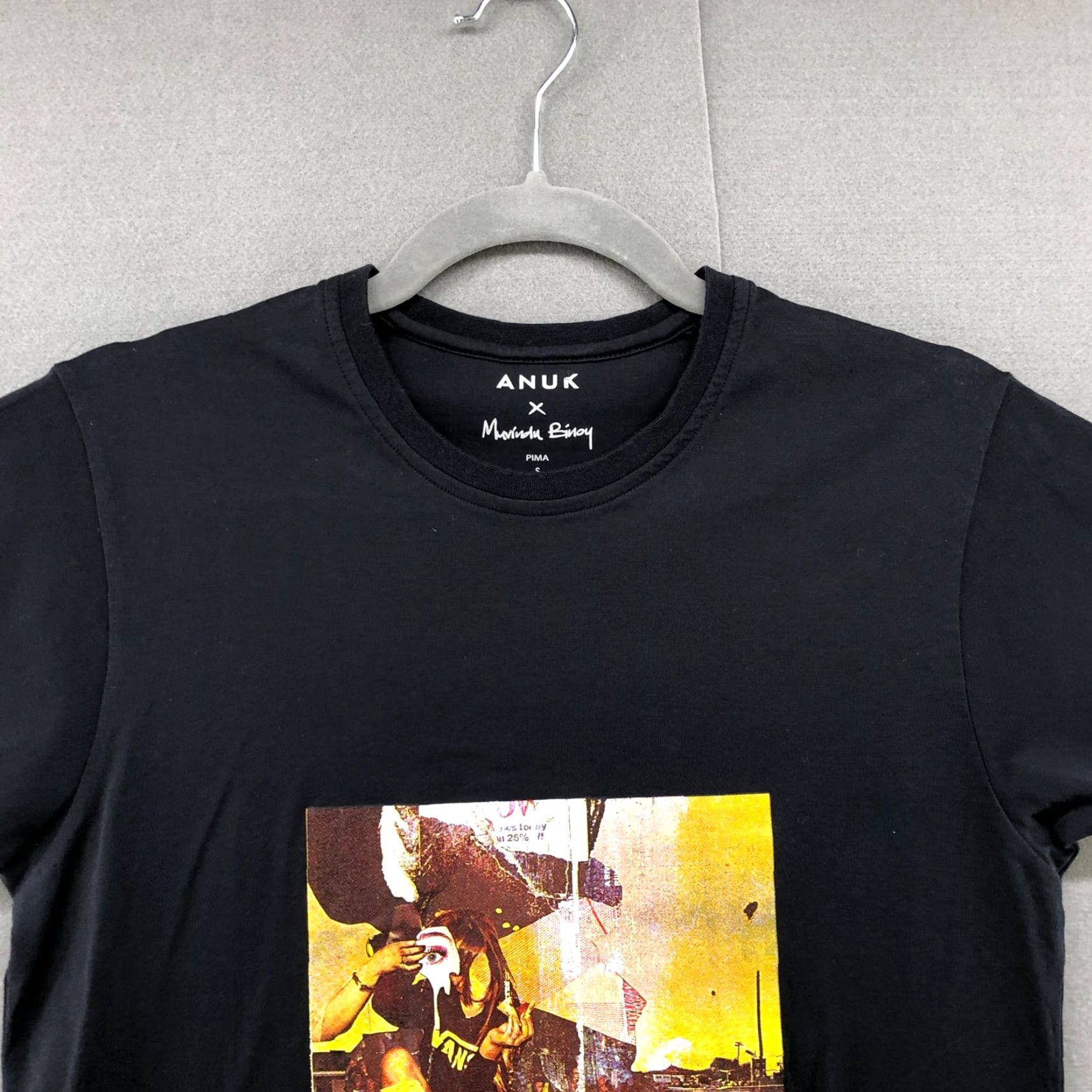 Sanuk Anuk x Muvindu Binoy Graphic T Shirt Black Art Retro Womens S Size S / US 4 / IT 40 - 3 Thumbnail