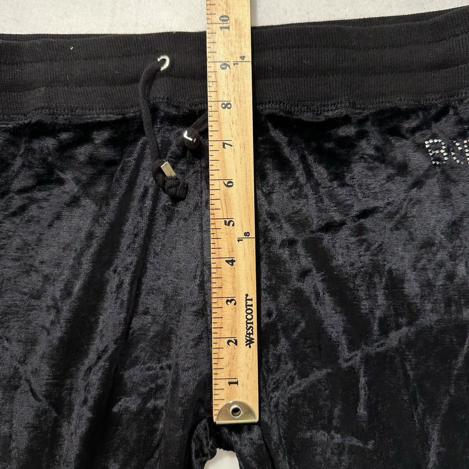 Bcbgmaxazria BCBG Max Azria XL Velour Sweatpants 22" Inseam Rhinestone Size 40" / US 18 - 15 Thumbnail