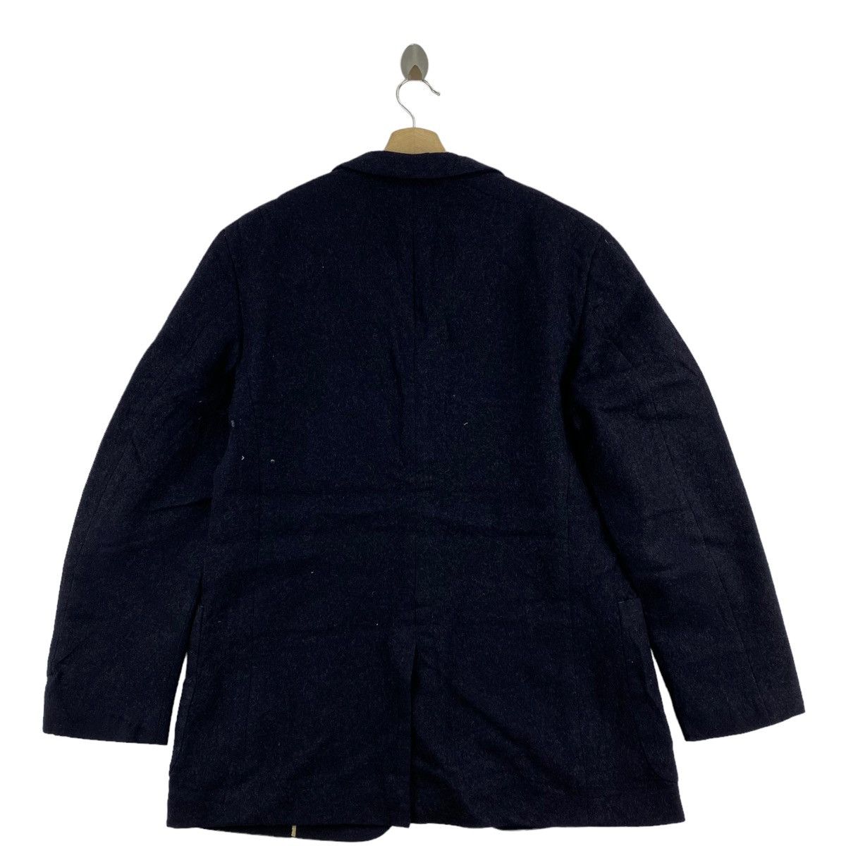 Japanese Brand SHIPS Japanese Brand Heavy Wool Black Coat Jacket Size US XL / EU 56 / 4 - 3 Thumbnail