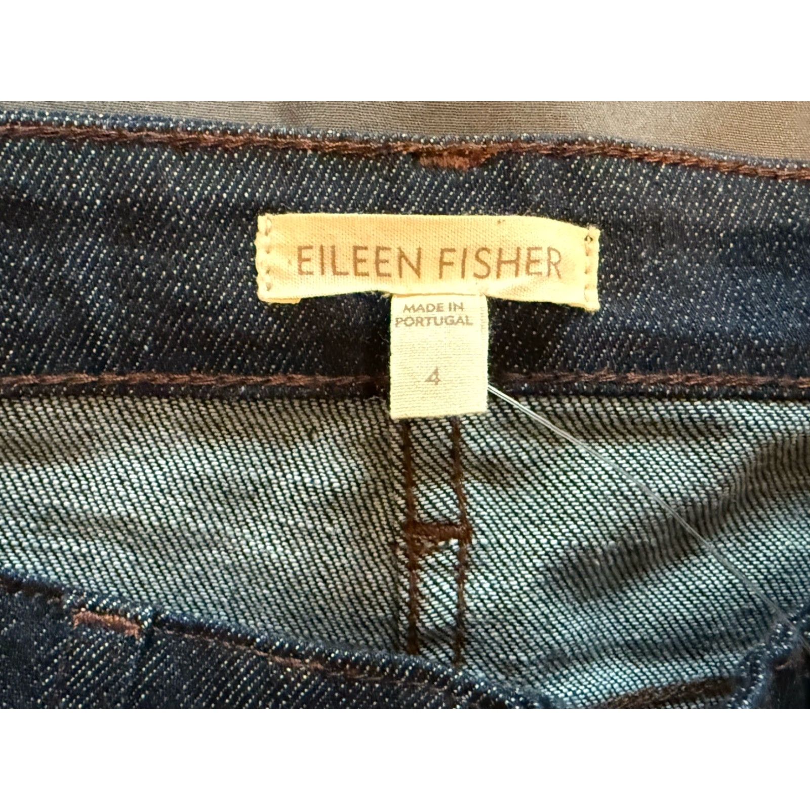 Eileen Fisher NWT EILEEN FISHER Denim Organic Cotton Crop Jeans With Cuff Pants Womens Size 4 29x24 Denim Blue Cropped Regular Womens Size 27" / US 4 / IT 40 - 4 Thumbnail