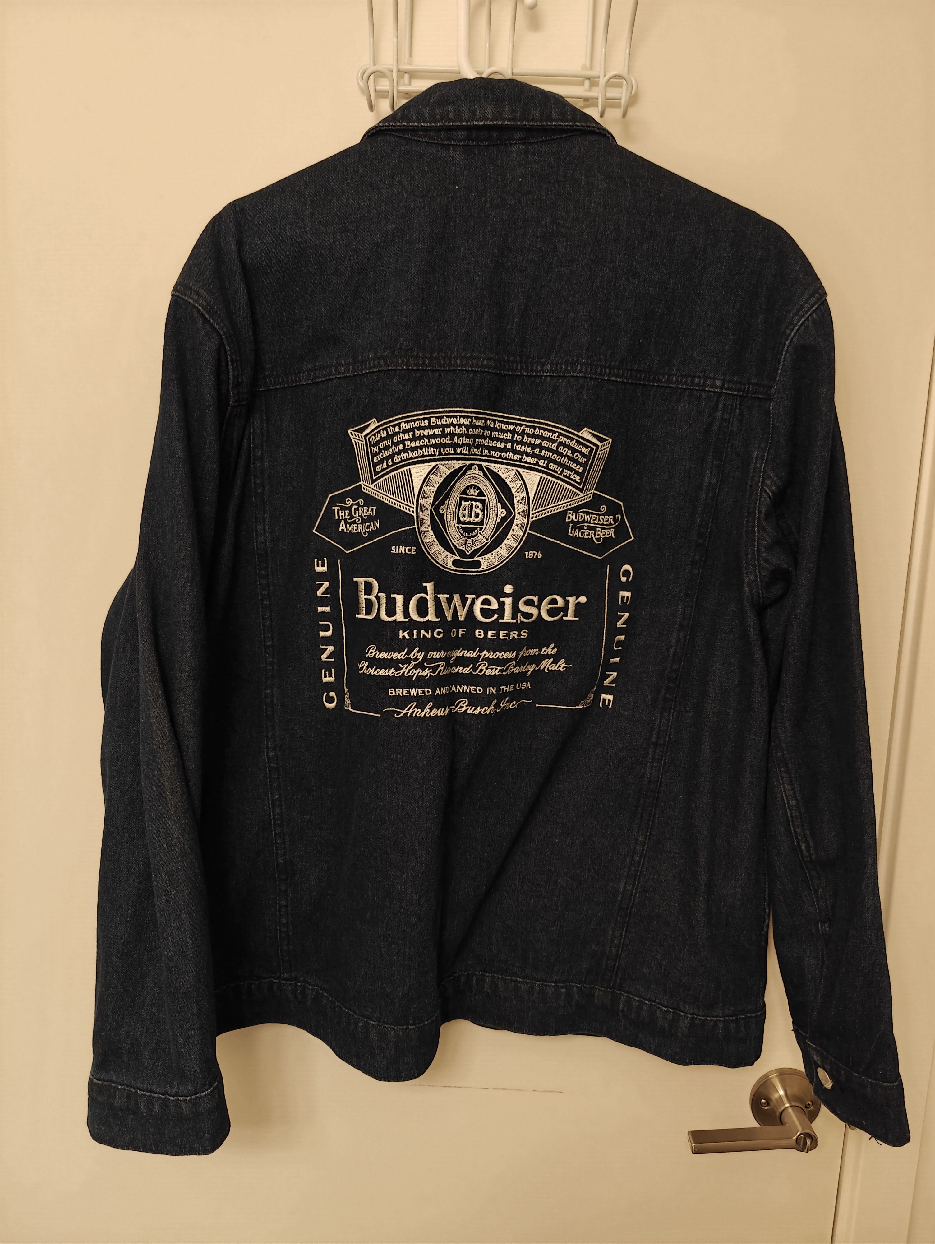 Levi's Levi X Oliver Logan Budweiser Trucker Denim Jacket Men's Size US XL / EU 56 / 4 - 2 Thumbnail