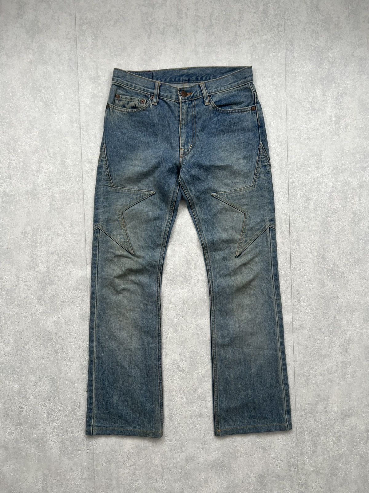 Hysteric Glamour HYSTERIC GLAMOUR KINKY STAR PATCH LOGO RARE Y2K JEANS Size US 30 / EU 46 - 2 Thumbnail