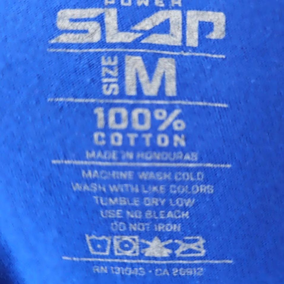 Vintage Power Slap T Shirt Mens Size Medium Blue Hawaii Slaps Fighting TV Show Shirt Men's Hawaii Travel Souvenir Graphic Print Crew Neck Short Sleeve Size US M / EU 48-50 / 2 - 6 Thumbnail