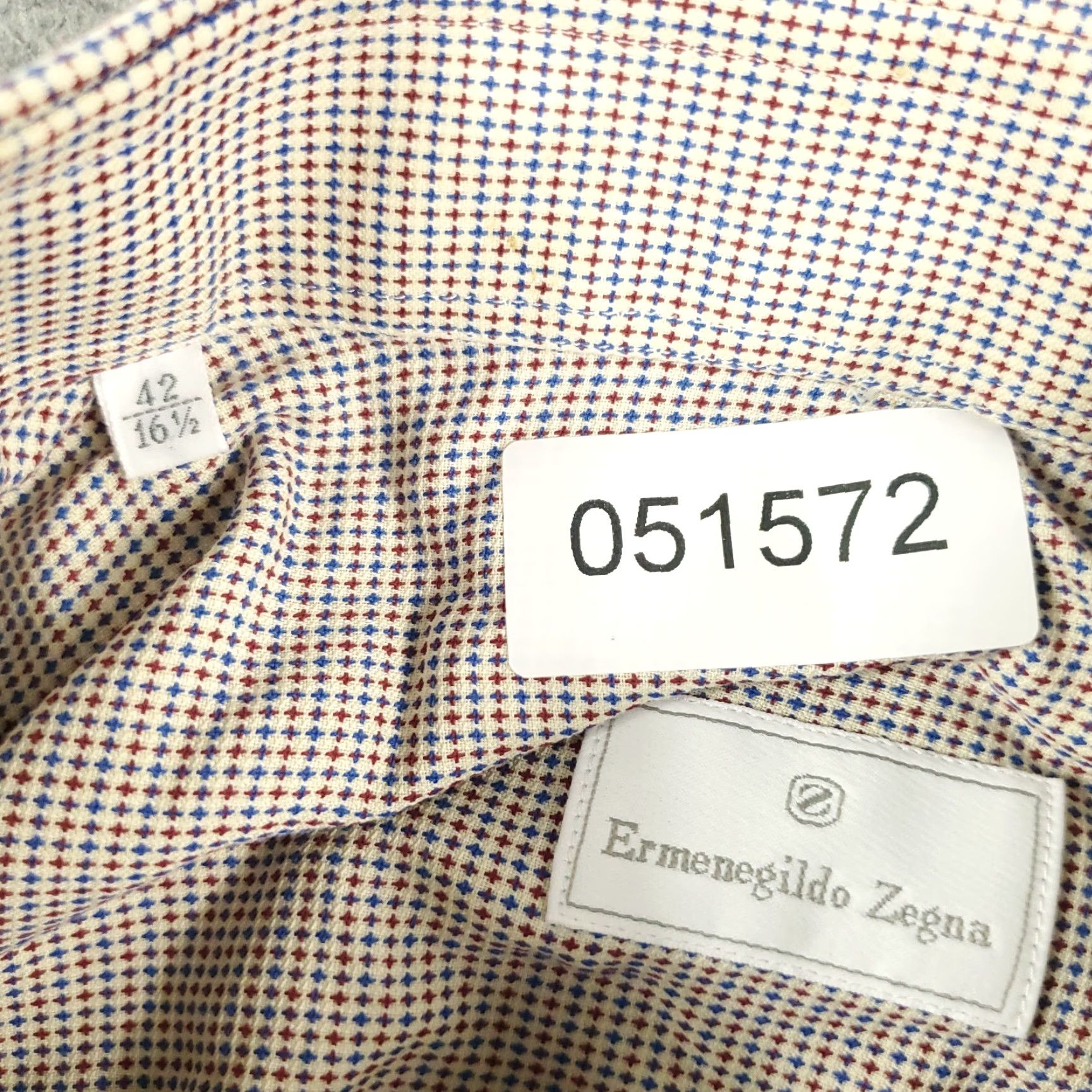 Ermenegildo Zegna Ermenegildo Zegna Men's Dress Shirt Size 16.5 Red Long Sleeve Button Up Classic Size US L / EU 52-54 / 3 - 6 Thumbnail