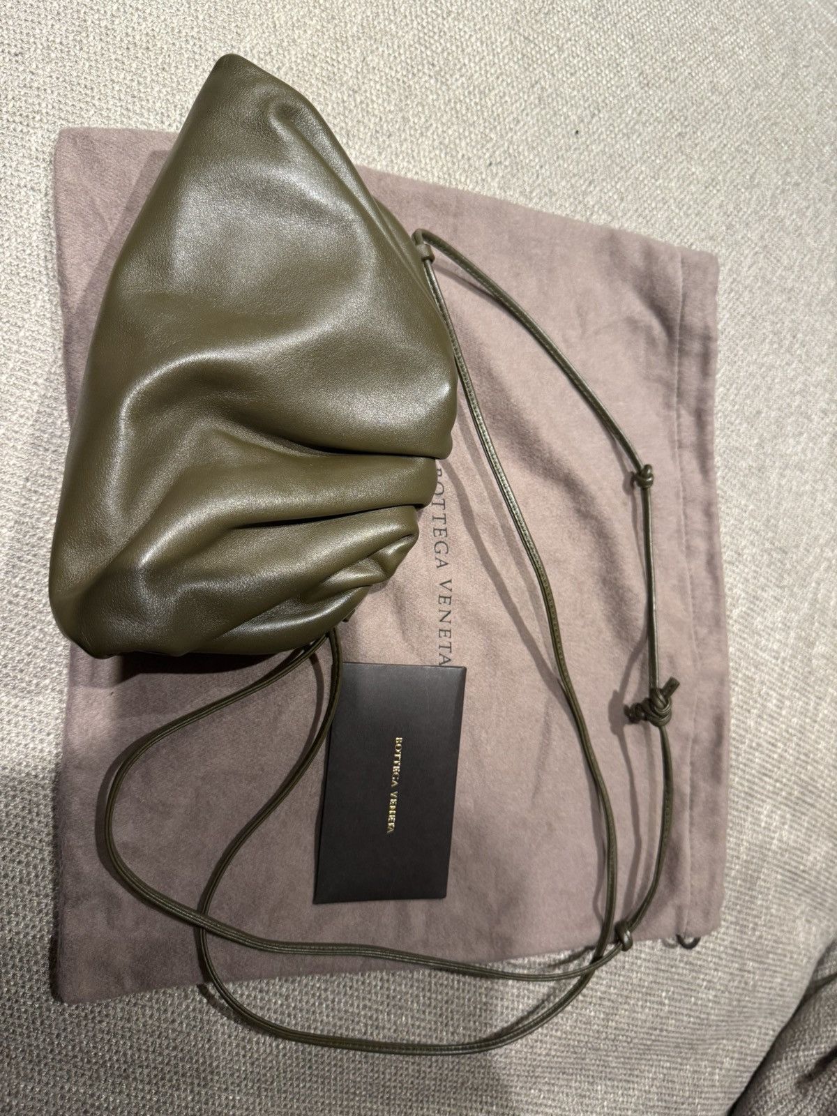 Bottega Veneta Bottega Veneta Kaki Mini Pouch Size ONE SIZE - 3 Thumbnail