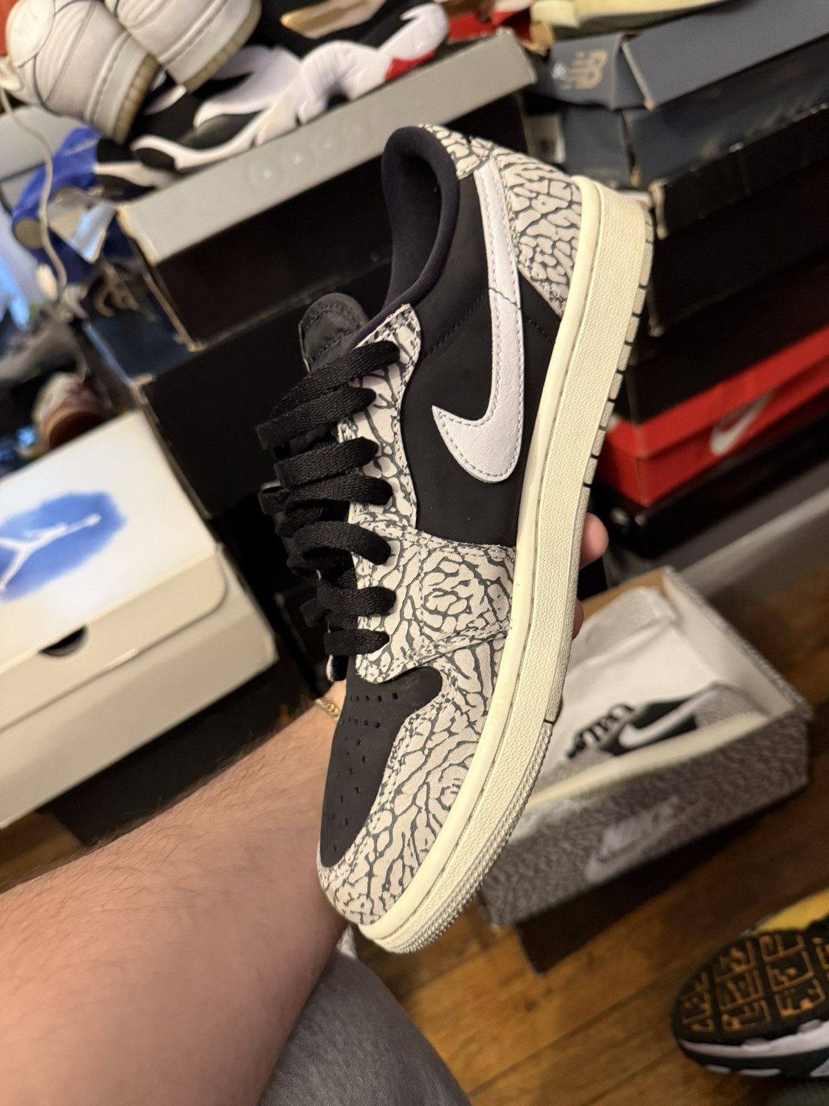 Jordan Brand Jordan 1 low retro OG Cement grey size 9 Size US 9 / EU 42 - 3 Thumbnail