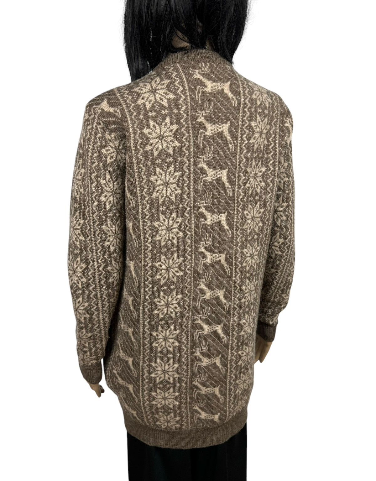 Kenzo × Vintage Kenzo Vintage Shetland Wool Cardigan Hand Knitted Fair Isle Size M / US 6-8 / IT 42-44 - 8 Thumbnail