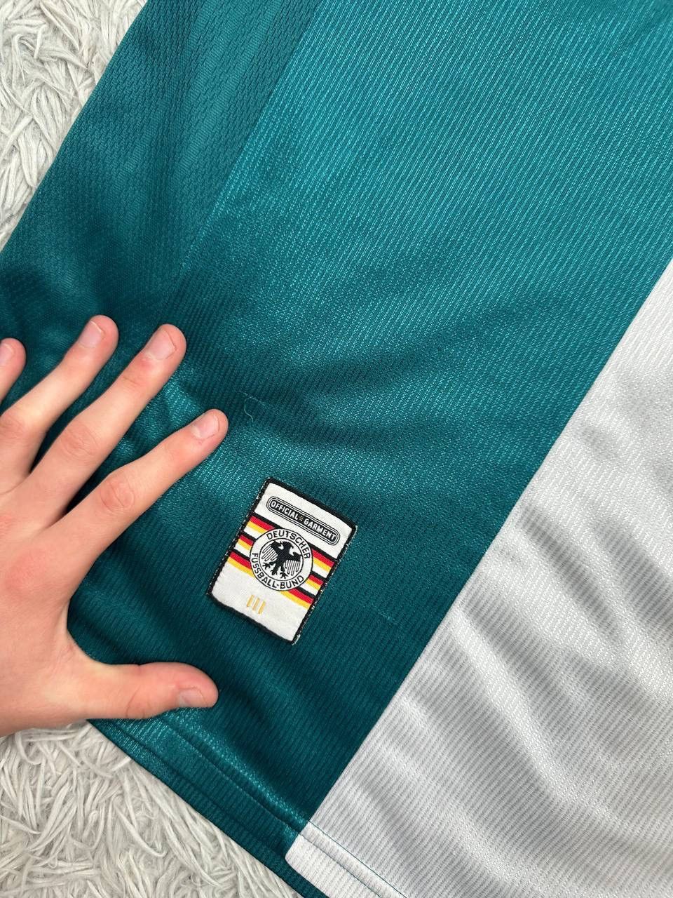 Other Vintage Adidas Germany 1998 Deutschland Away Soccer Jersey Size US XL / EU 56 / 4 - 2 Thumbnail