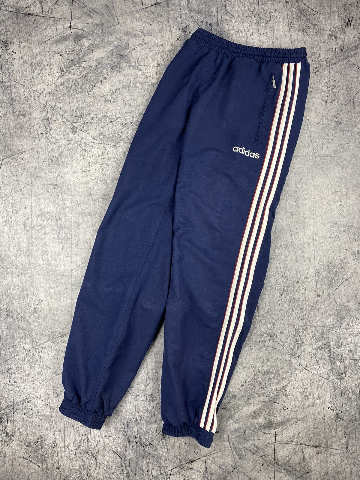 Adidas × Vintage Mens Vintage Adidas Nylon Drill TrackPants Size M Size US 32 / EU 48 - 2 Thumbnail
