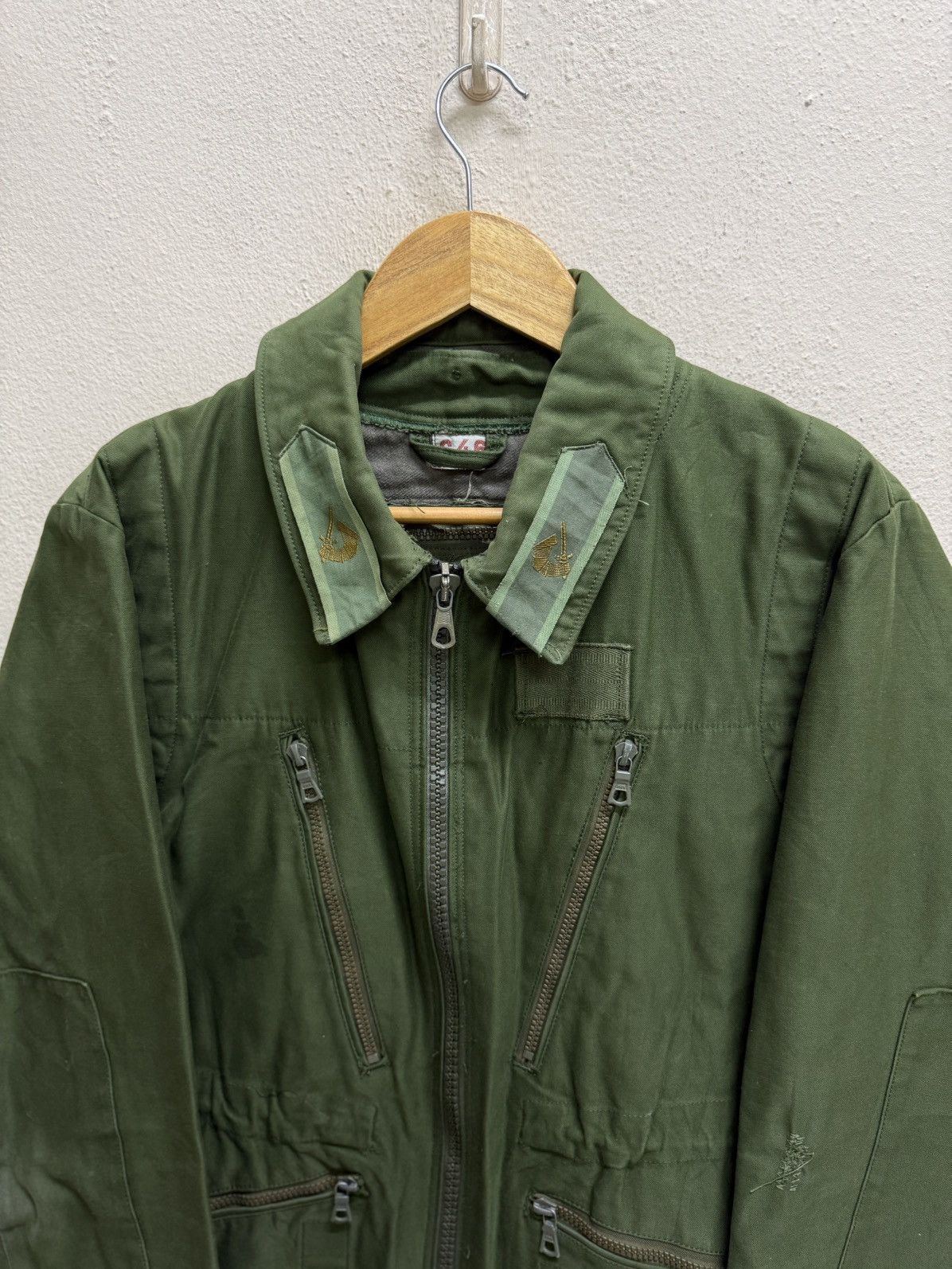 Vintage 1970s Swedish Army m59 tank drivers jacket. Size US S / EU 44-46 / 1 - 22 Thumbnail
