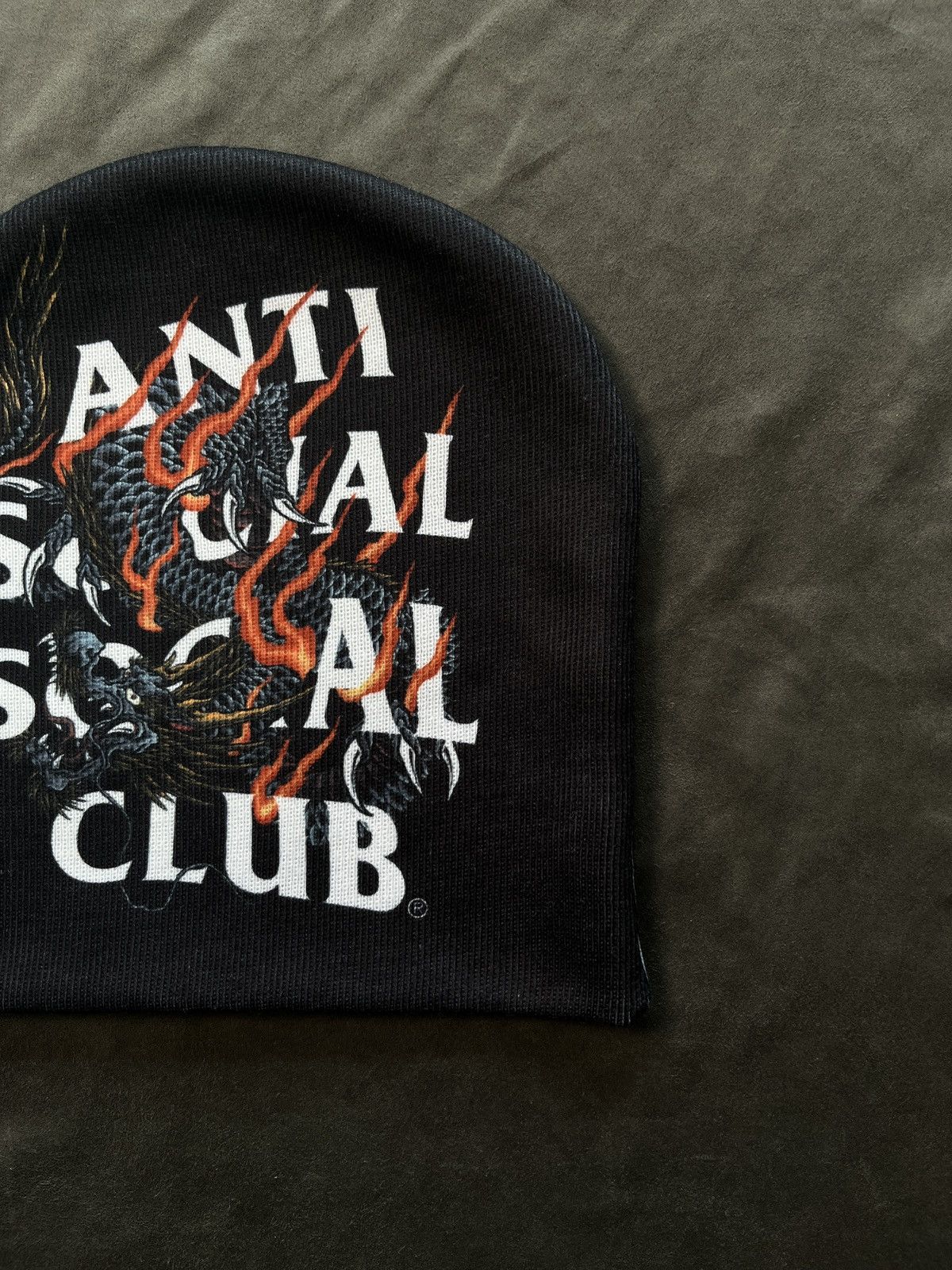 Japanese Brand Anti Social Socail Club ASSC Quivering Liquids Beanie OS BLK Size ONE SIZE - 3 Thumbnail