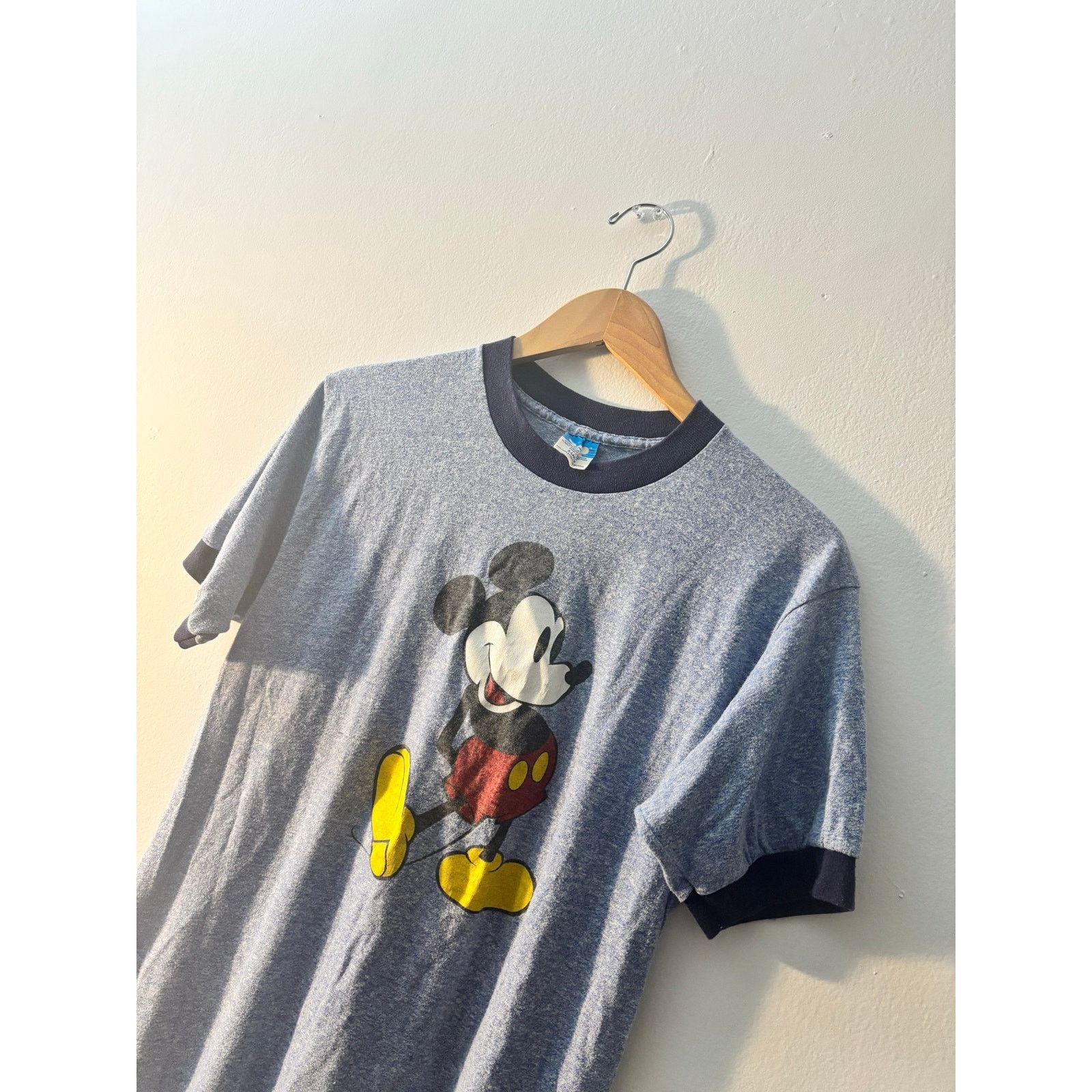 Disney Vintage 1980s Official Walt Disney Mickey Mouse Ringer Tee Size US L / EU 52-54 / 3 - 6 Thumbnail