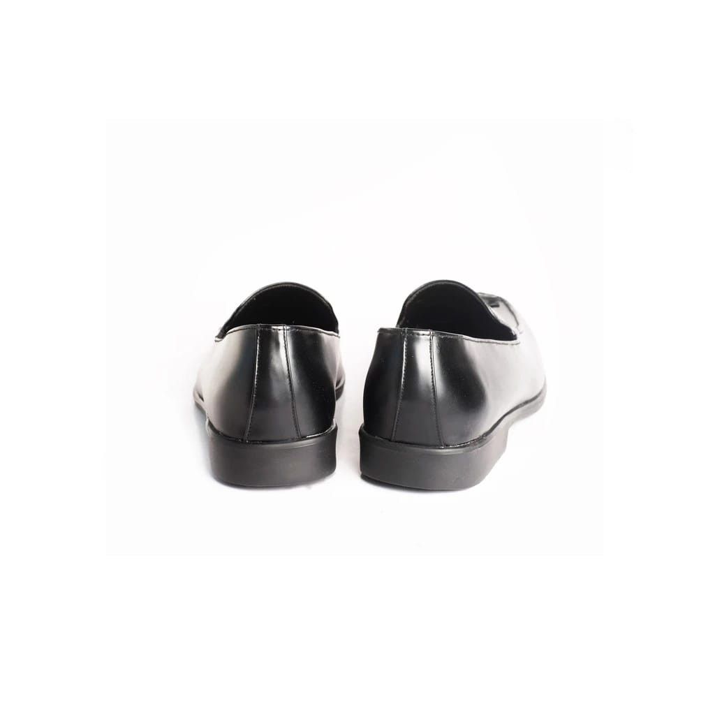 Designer Windsor Black Leather Loafer Size US 10 / EU 43 - 5 Thumbnail