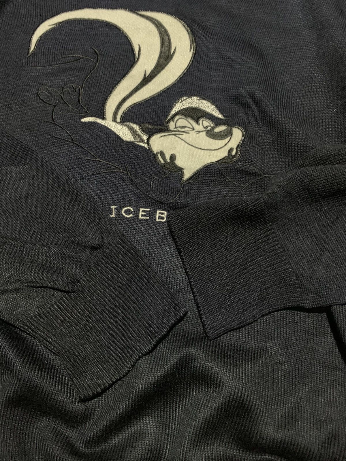 Iceberg 🐍 Vintage ICEBERG Pepe Le Pew Knit Size US L / EU 52-54 / 3 - 5 Thumbnail