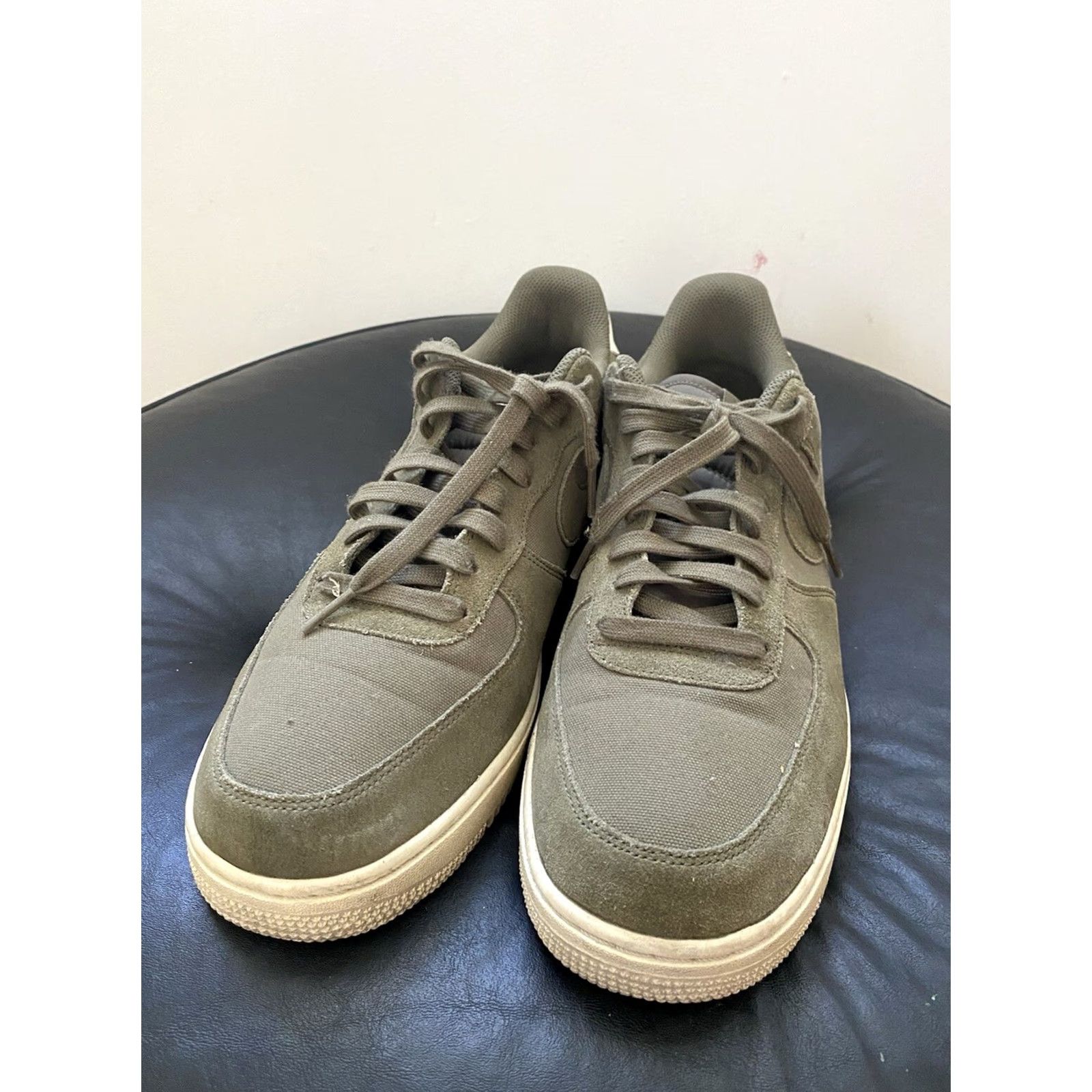 Nike Nike Air Force 1 Suede Size 11.5 Medium Olive Sail AR0265-200 Men Shoes Size US 12 / EU 45 - 5 Thumbnail