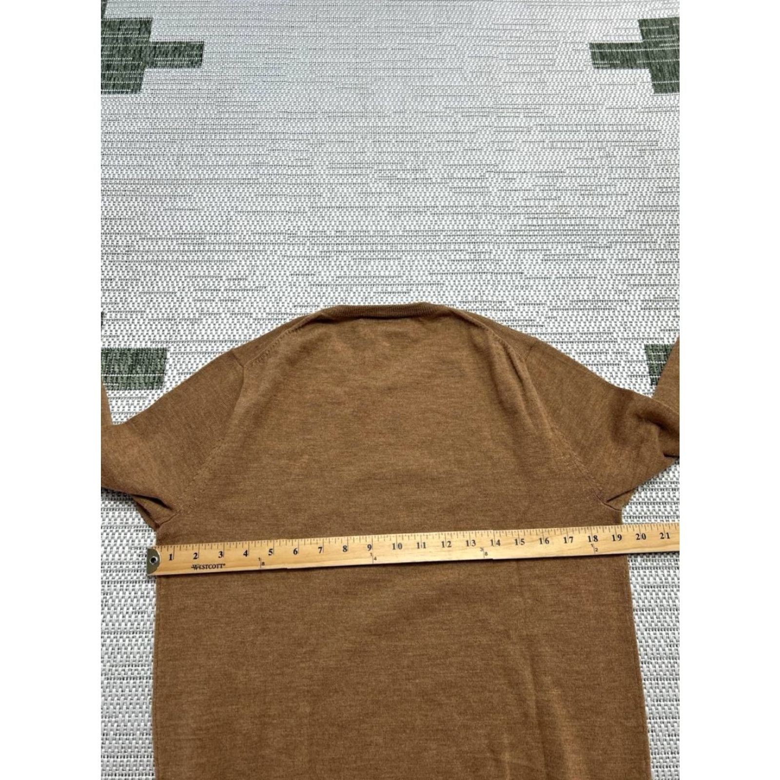 J.Crew J.Crew Sweater Mens Medium Brown Merino Wool Knit Pullover Size US M / EU 48-50 / 2 - 4 Thumbnail