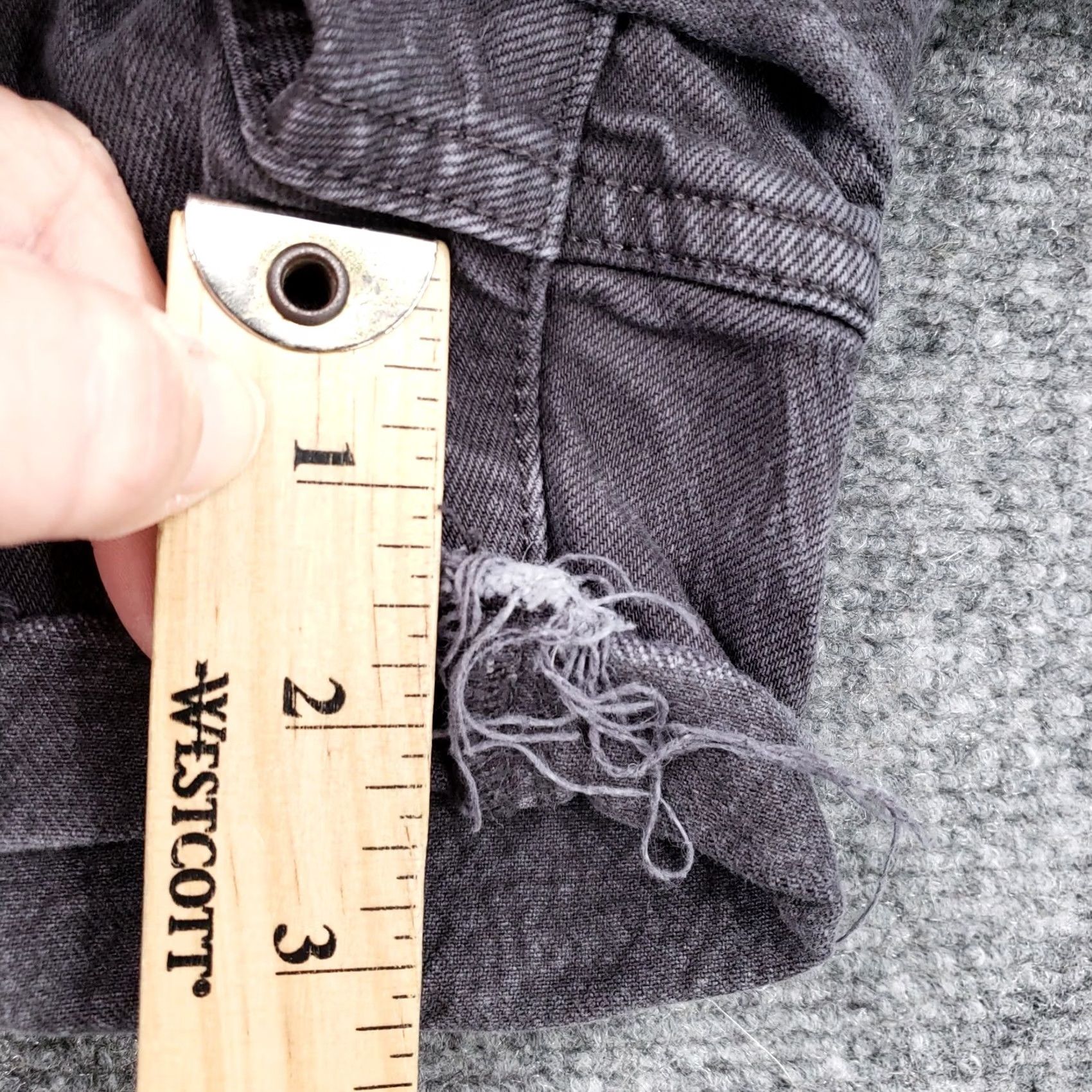 Vintage Universal Thread Shorts Womens 4/27 Blue Vintage Midi Cut Off Cuffed Mid Rise Size 27" / US 4 / IT 40 - 5 Thumbnail