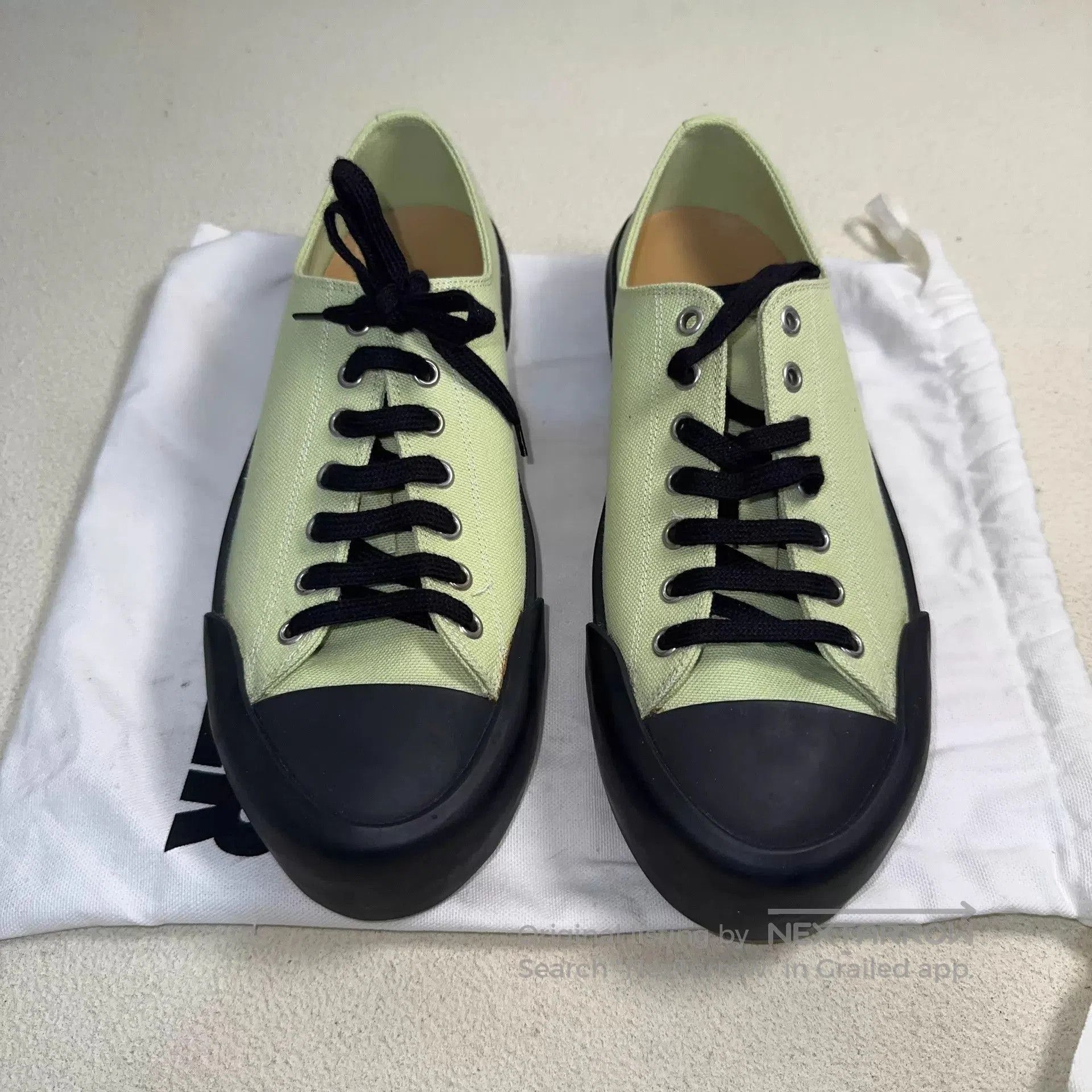 Jil Sander Multi Color Low Top Canvas Sneakers Size 8. Size US 8 / EU 41 - 3 Thumbnail