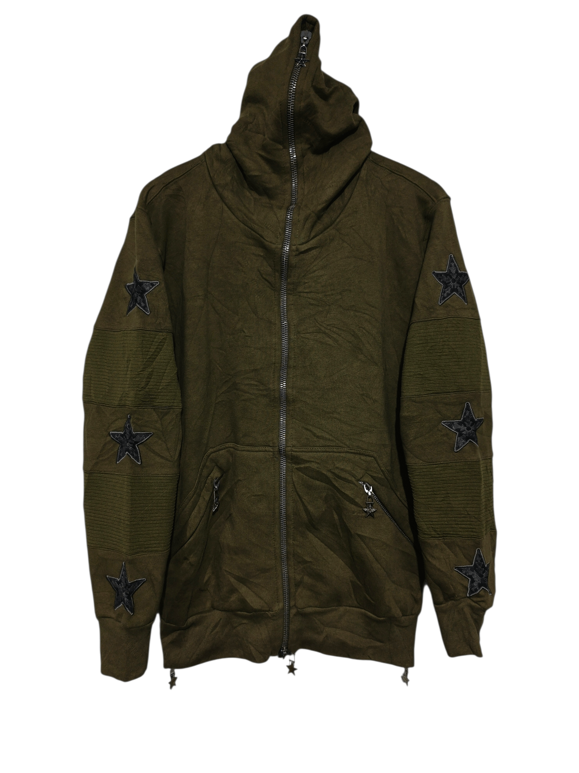 A&G Rock A&G Rock Couture full zip hoodie greend army Size US L / EU 52-54 / 3 - 1 Thumbnail