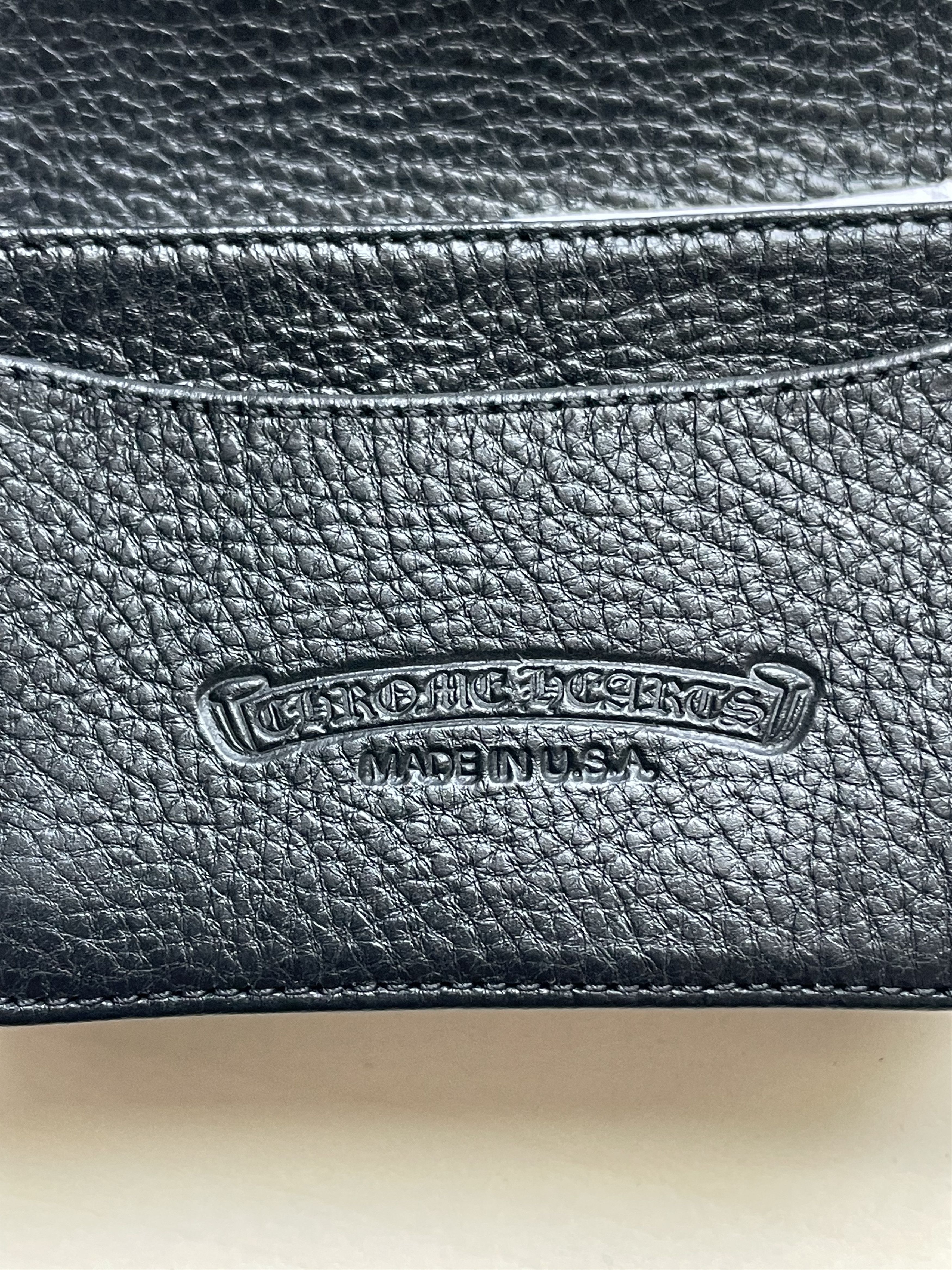 Chrome Hearts Chrome Hearts Black Leather Card Holder Size ONE SIZE - 7 Thumbnail