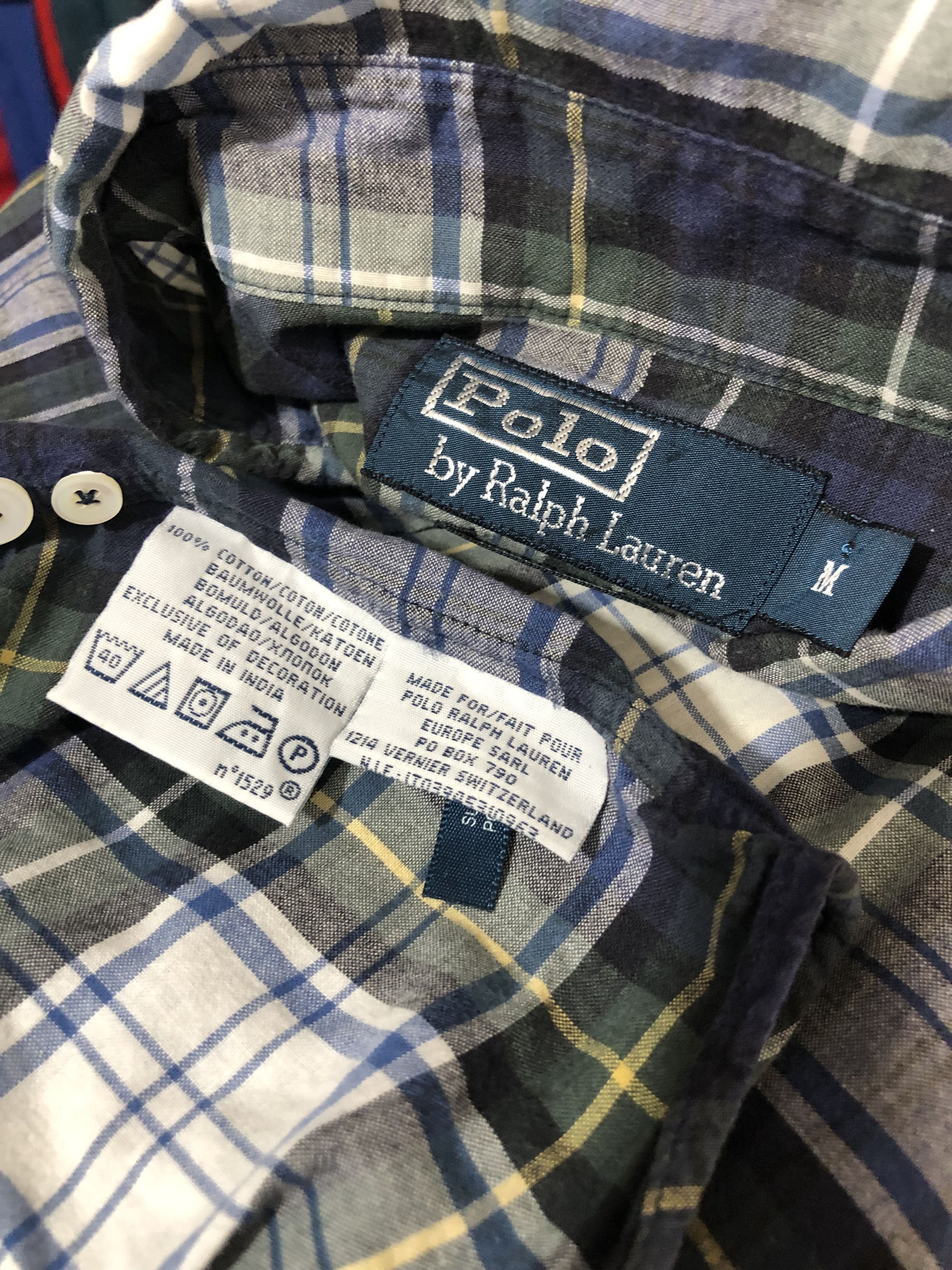 Polo Ralph Lauren Polo Ralph Lauren Check Shirt Vintage Small Logo M Size US M / EU 48-50 / 2 - 8 Thumbnail