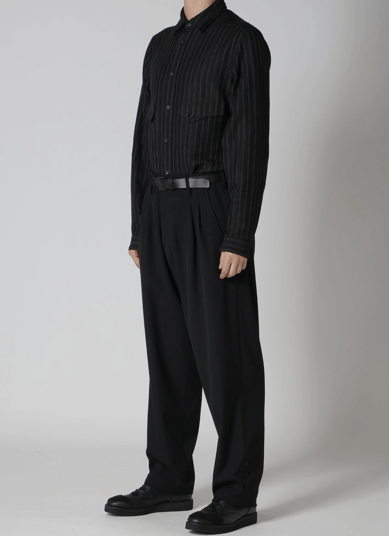 Yohji Yamamoto Yohji Yamamoto Pour Homme - Wool Gabardine 2TUCKS TAB PANTS Size US 32 / EU 48 - 11 Thumbnail