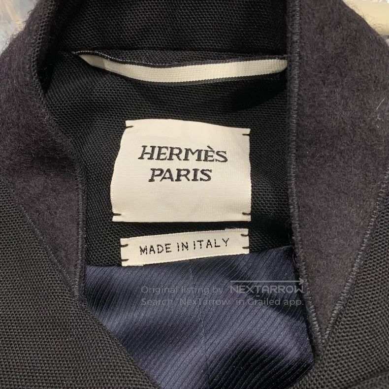 Hermes Hermes Black Collar Zipper Short Jacket - Women's Size 4XL / US 24-26 - 4 Thumbnail