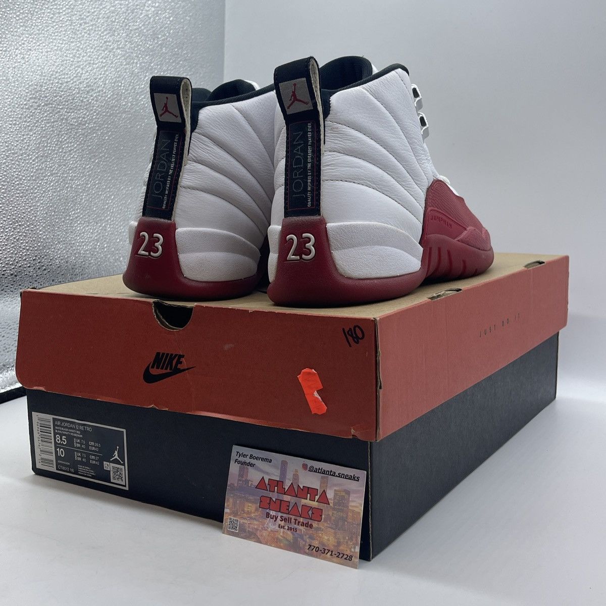 Jordan Brand Air Jordan 12 Cherry Size US 8.5 / EU 41-42 - 5 Thumbnail