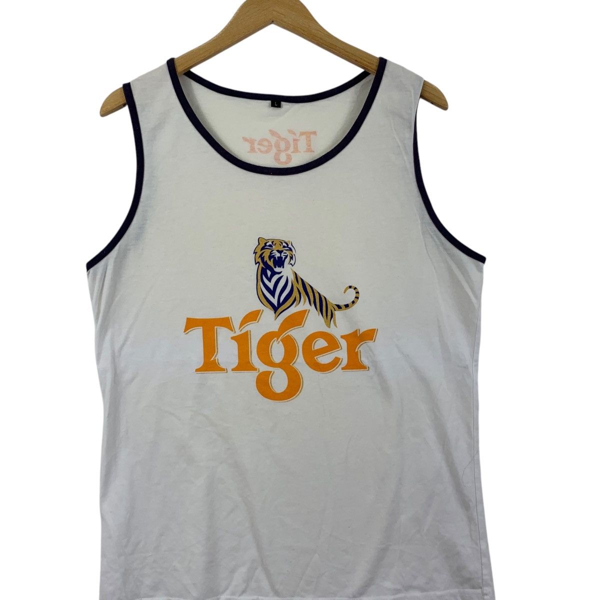 Vintage Vintage TIGER BEER THAILAND Original Brew Tank Top Tee Shirt Size US L / EU 52-54 / 3 - 3 Thumbnail
