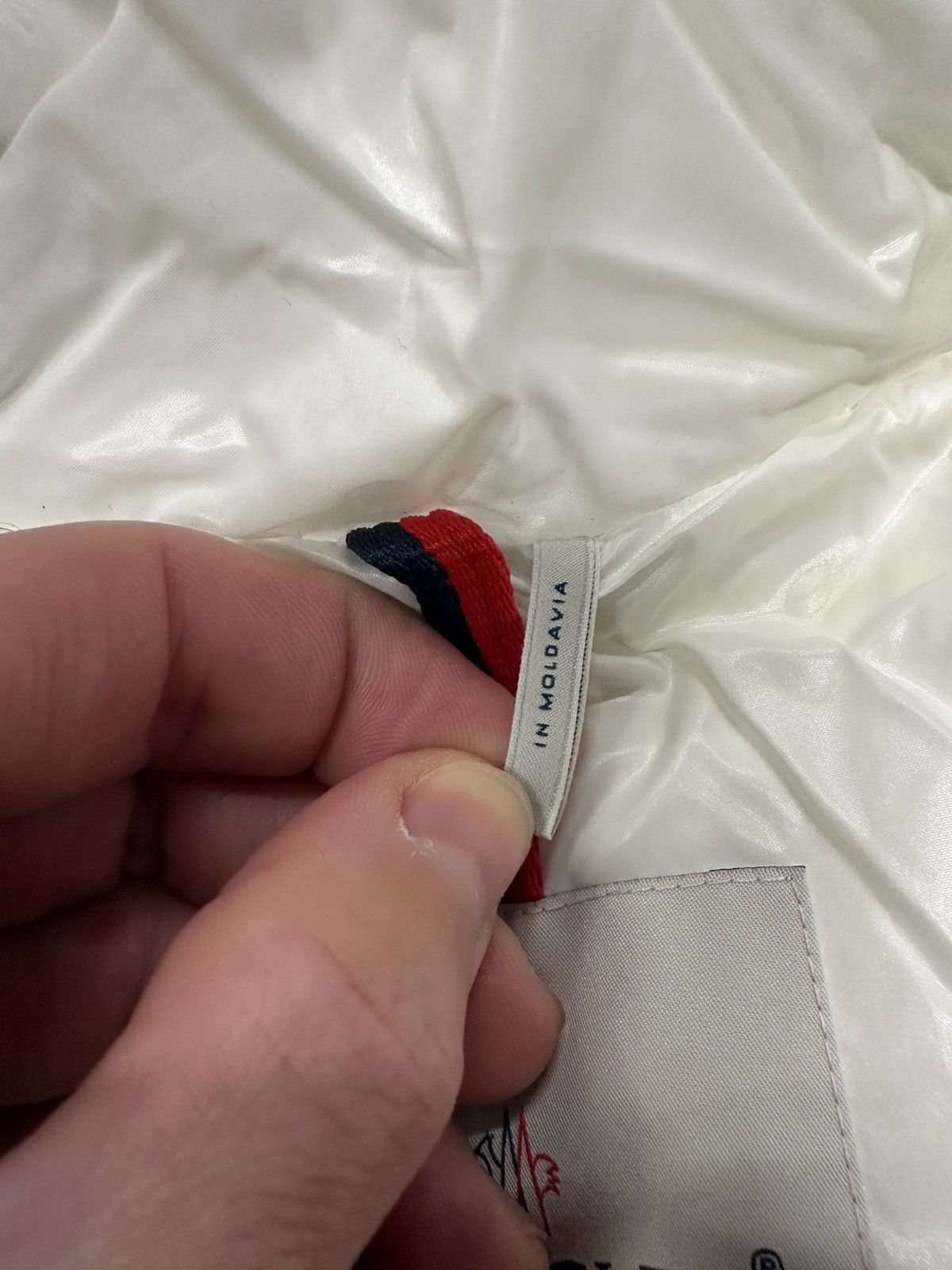 Moncler Moncler Dincer Short doen jacket off white Size US L / EU 52-54 / 3 - 3 Thumbnail