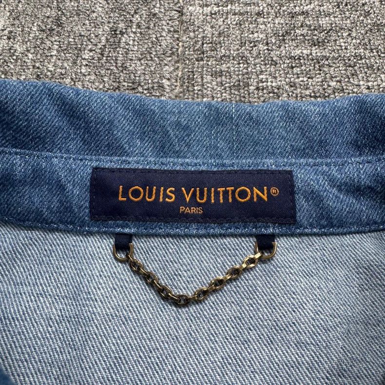 Louis Vuitton louis vuitton FW24 Denim Patchwork Long Sleeve Jacket 2501 Size US XL / EU 56 / 4 - 5 Thumbnail