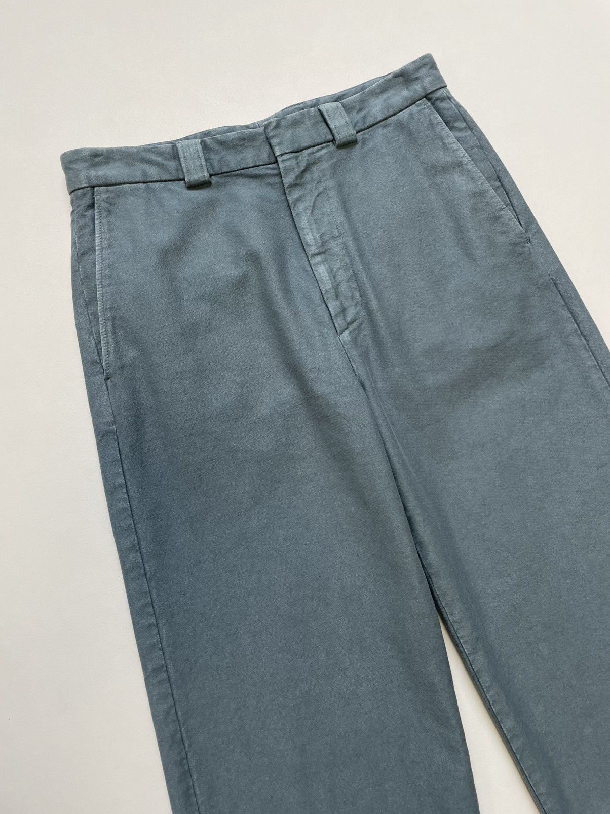Dries Van Noten Sample ‘Washed Blue’ Wide Leg Utility Pants Size US 32 / EU 48 - 6 Thumbnail