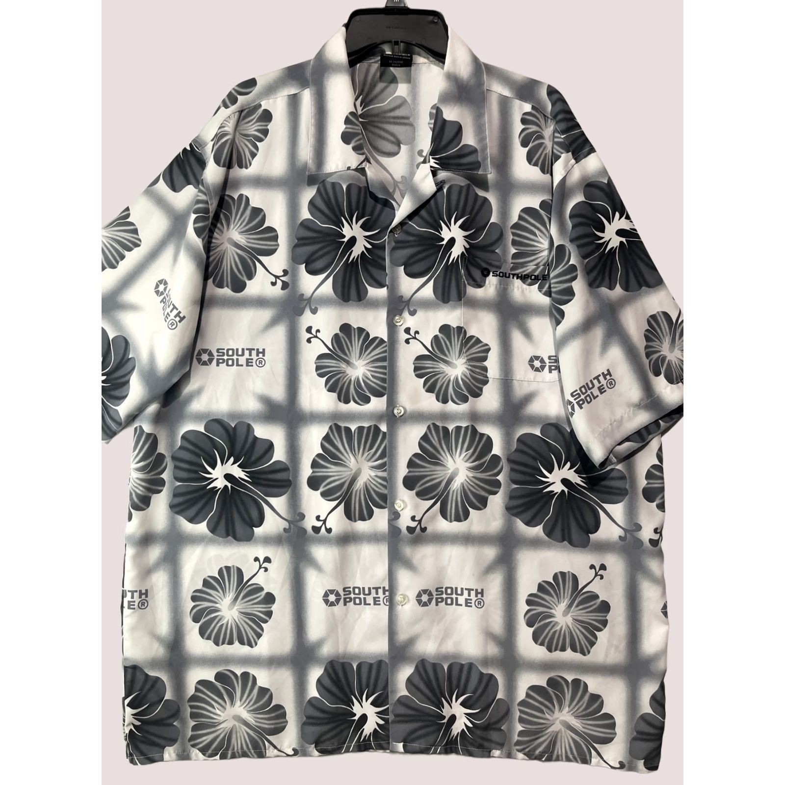 Southpole VINTAGE Southpole Shirt Mens XL Camp Streetwear Hawaiian Floral Hip Hop Y2K Shirt Size US XL / EU 56 / 4 - 1 Thumbnail