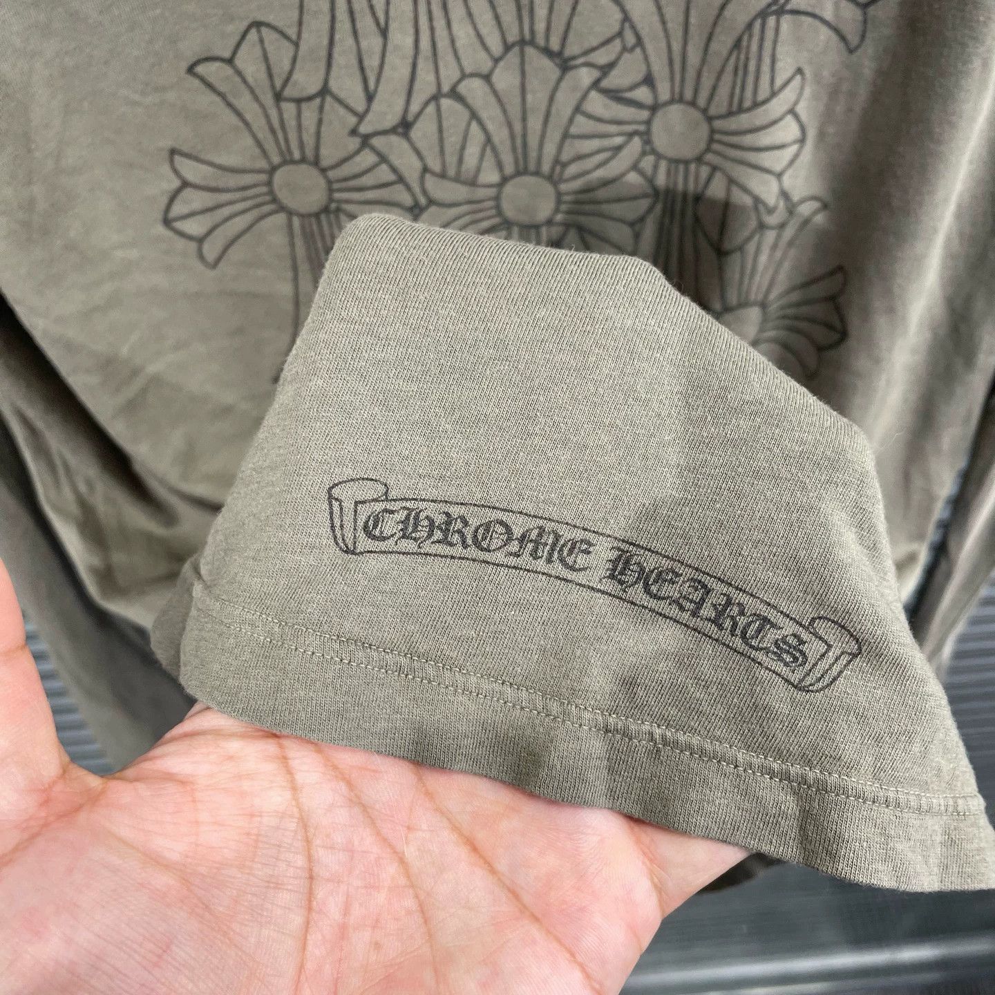 Chrome Hearts Chrome Hearts Olive Green Limited Full Phantom Cross LS M Size US M / EU 48-50 / 2 - 6 Thumbnail