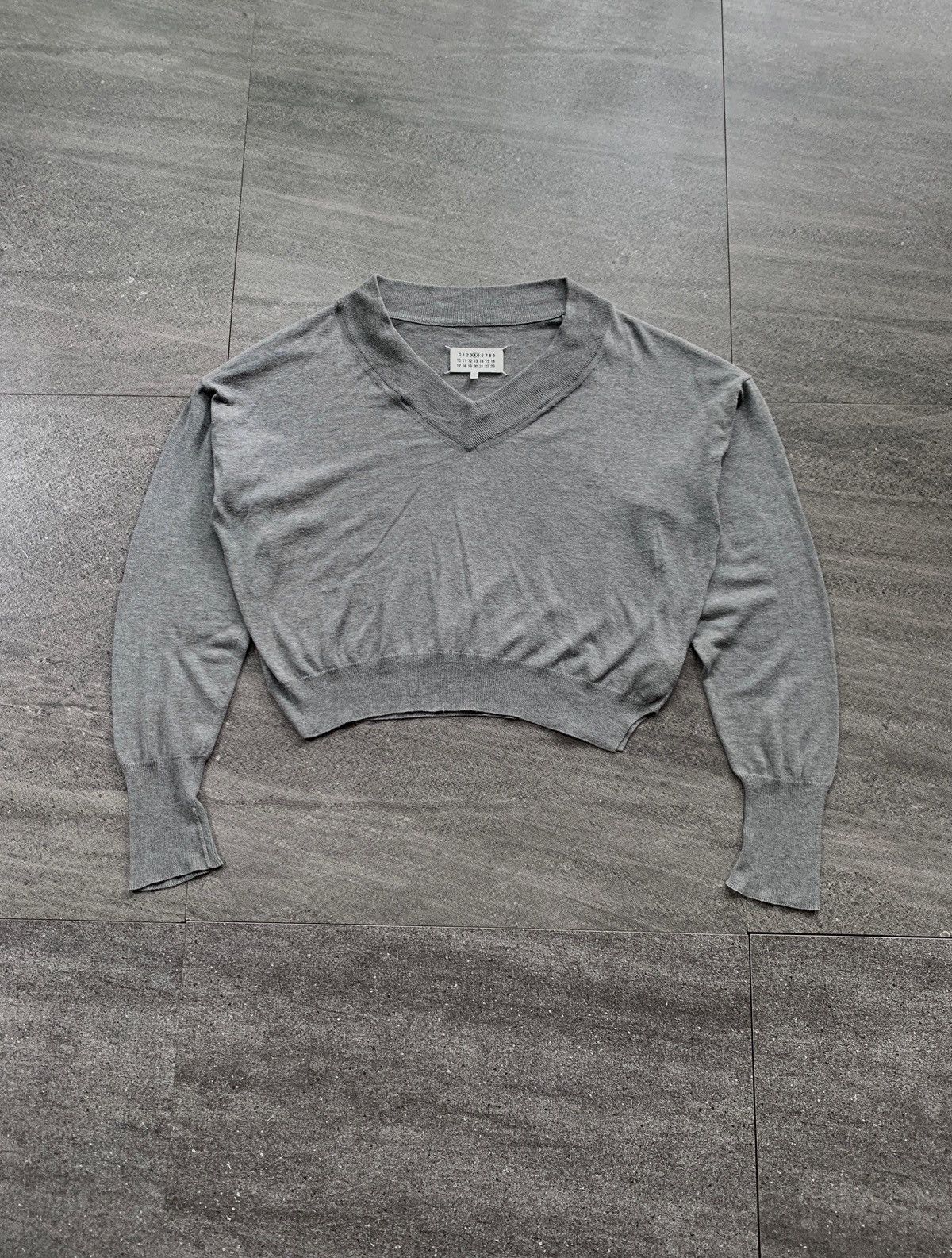 Maison Margiela FREE TAX! Line 4 Cropped Elbow Patch Sweater Size S / US 4 / IT 40 - 2 Thumbnail