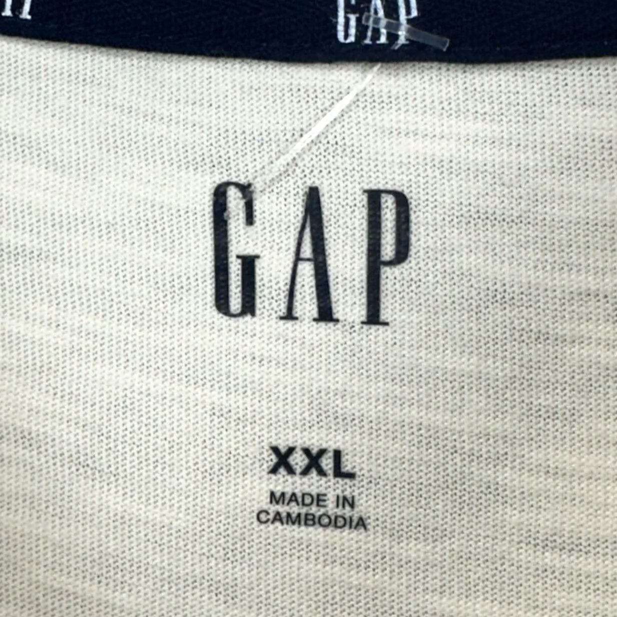 Gap Gap Mens Henley T-Shirt 2XL Light Yellow Short Sleeve Slub Cotton Casual Tee NEW Size US XXL / EU 58 / 5 - 5 Thumbnail