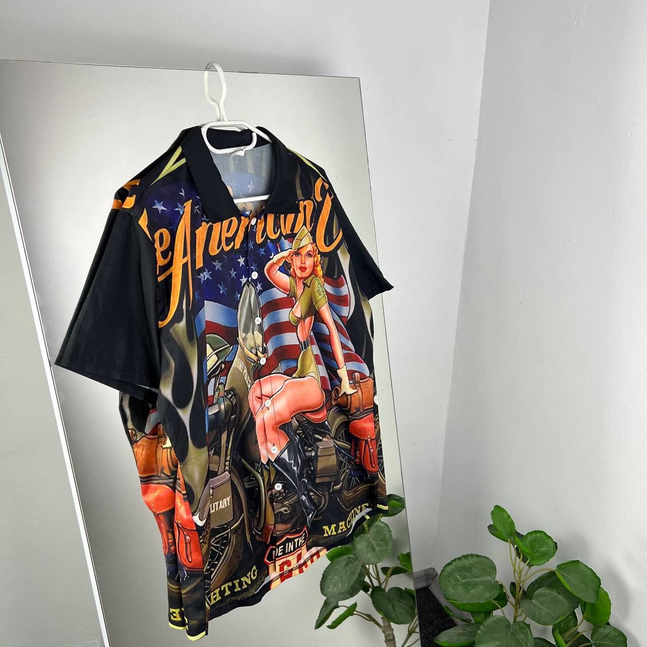 Vintage Hawaiian Over Print Shirt Button Up USA Y2k Size US L / EU 52-54 / 3 - 1 Thumbnail