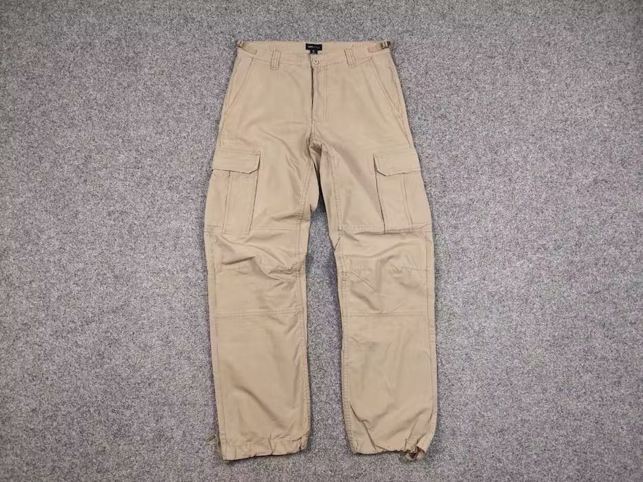 Japanese Brand Vintage 90's Military Ripstop Japan Beige Cargo Pants Size US 32 / EU 48 - 13 Thumbnail
