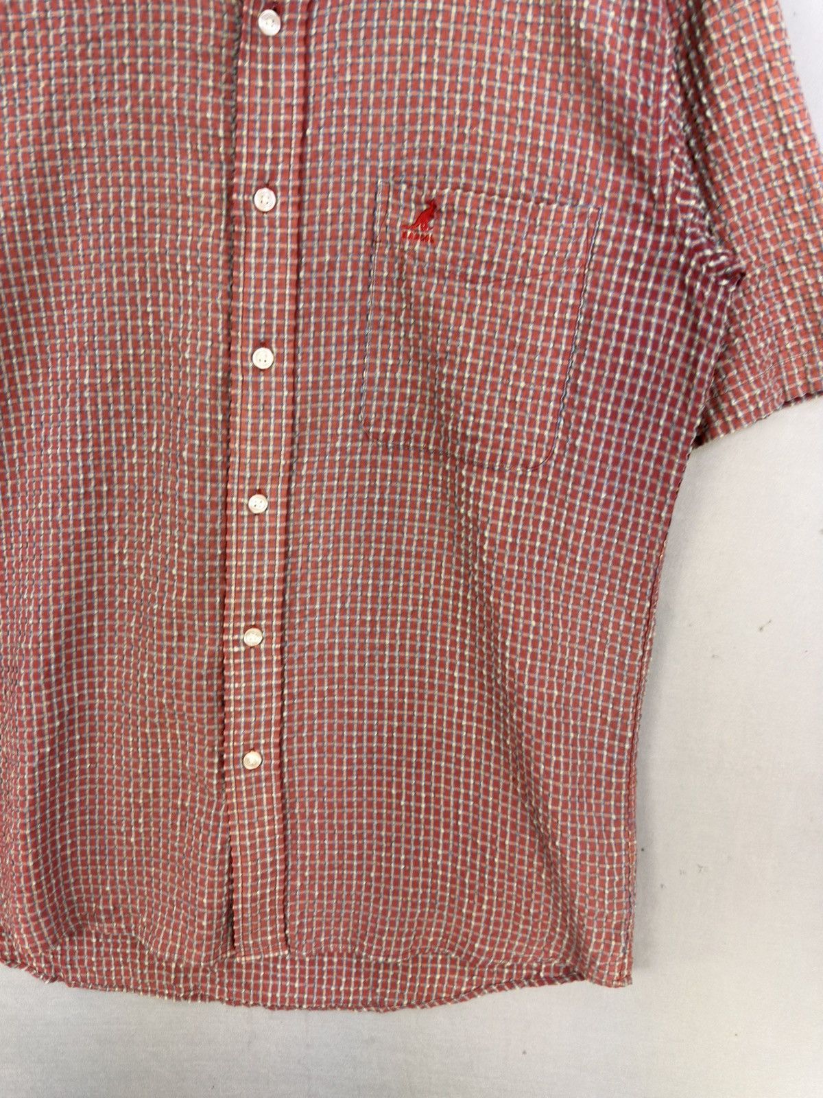 Kangol Kangol England Mini Check Flannel Shirt Short Sleeve Size US L / EU 52-54 / 3 - 3 Thumbnail