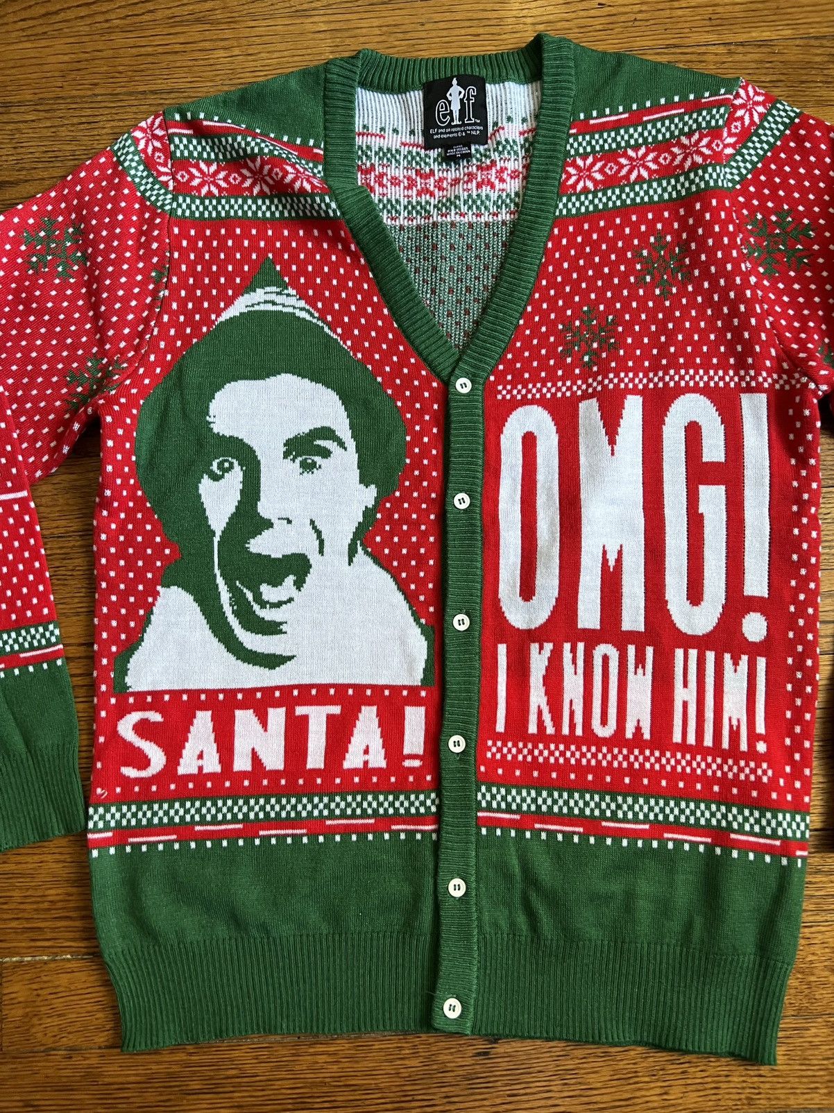 Other Official Will Ferrell Elf Movie Christmas Sweater Medium Size US M / EU 48-50 / 2 - 3 Thumbnail