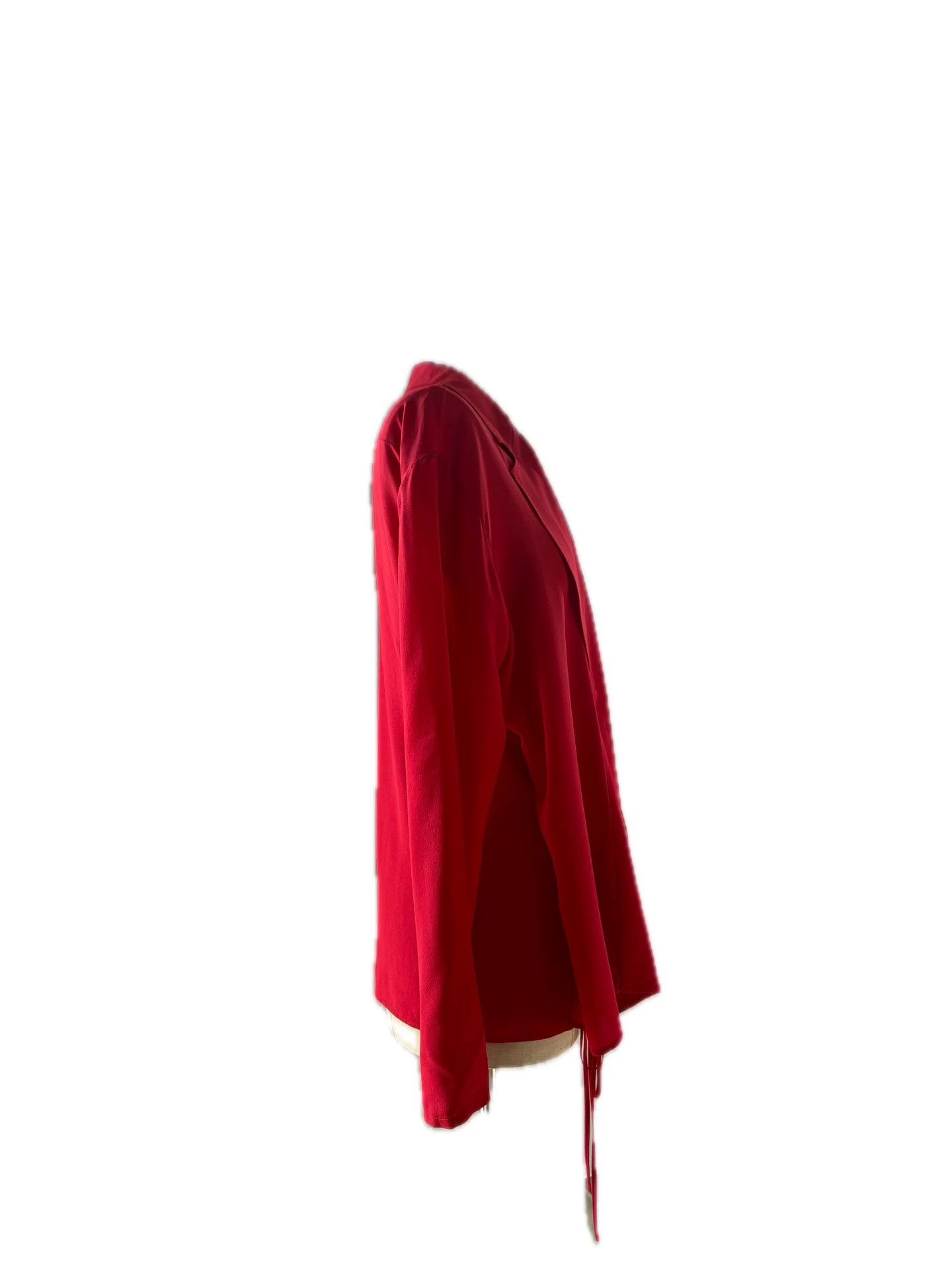 Haider Ackermann Haider Ackermann Women's Red Silk Robe Shirt Size M / US 6-8 / IT 42-44 - 4 Thumbnail