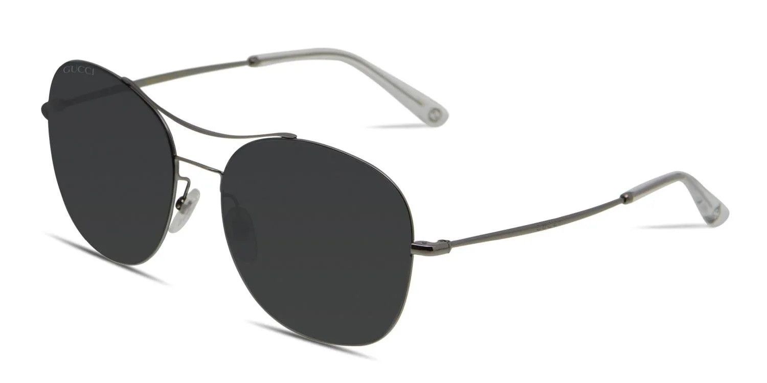 Gucci Gucci GG0501S 007 Gunmetal Grey Pilot Sunglasses Size ONE SIZE - 5 Thumbnail
