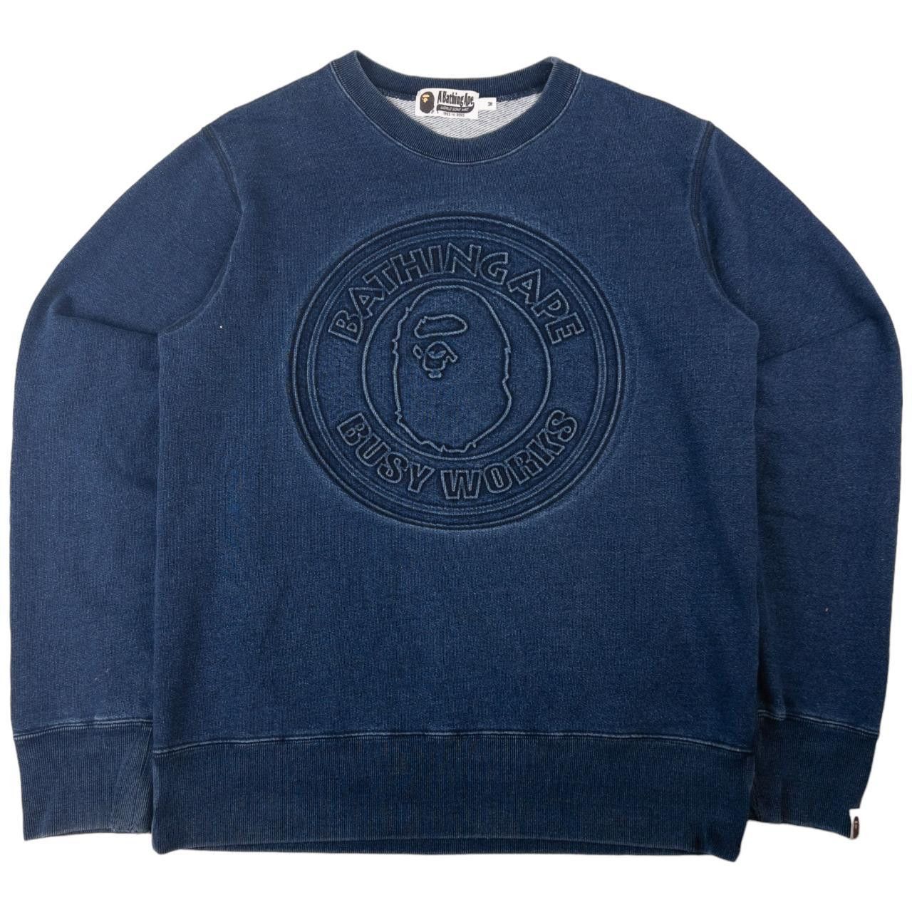 Bape Vintage Bape Embossed Effect Sweatshirt Size M Size US M / EU 48-50 / 2 - 1 Thumbnail