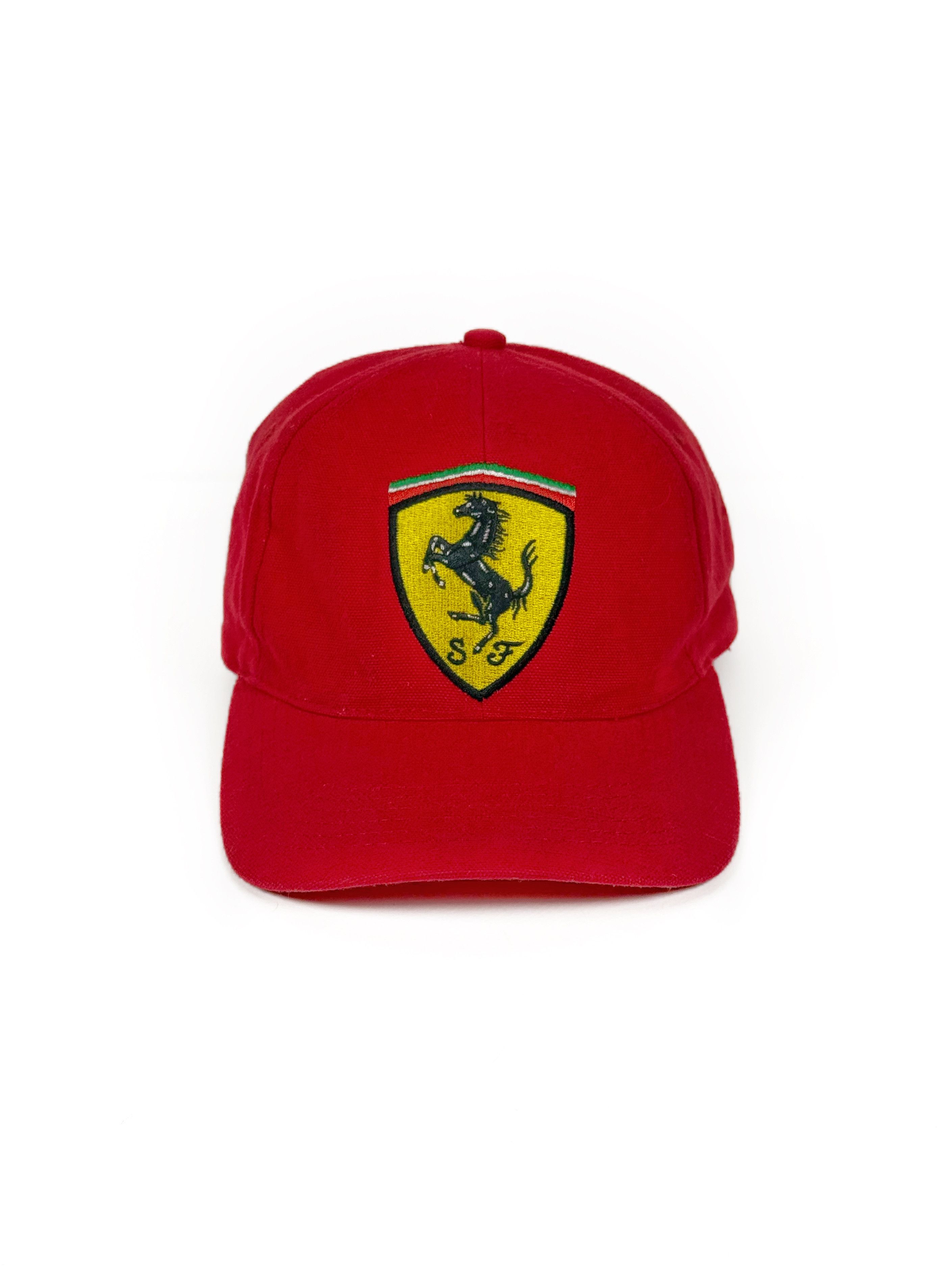 Ferrari Vintage 90's Ferrari Cap Hat Red Logo Embroidered Size ONE SIZE - 3 Thumbnail