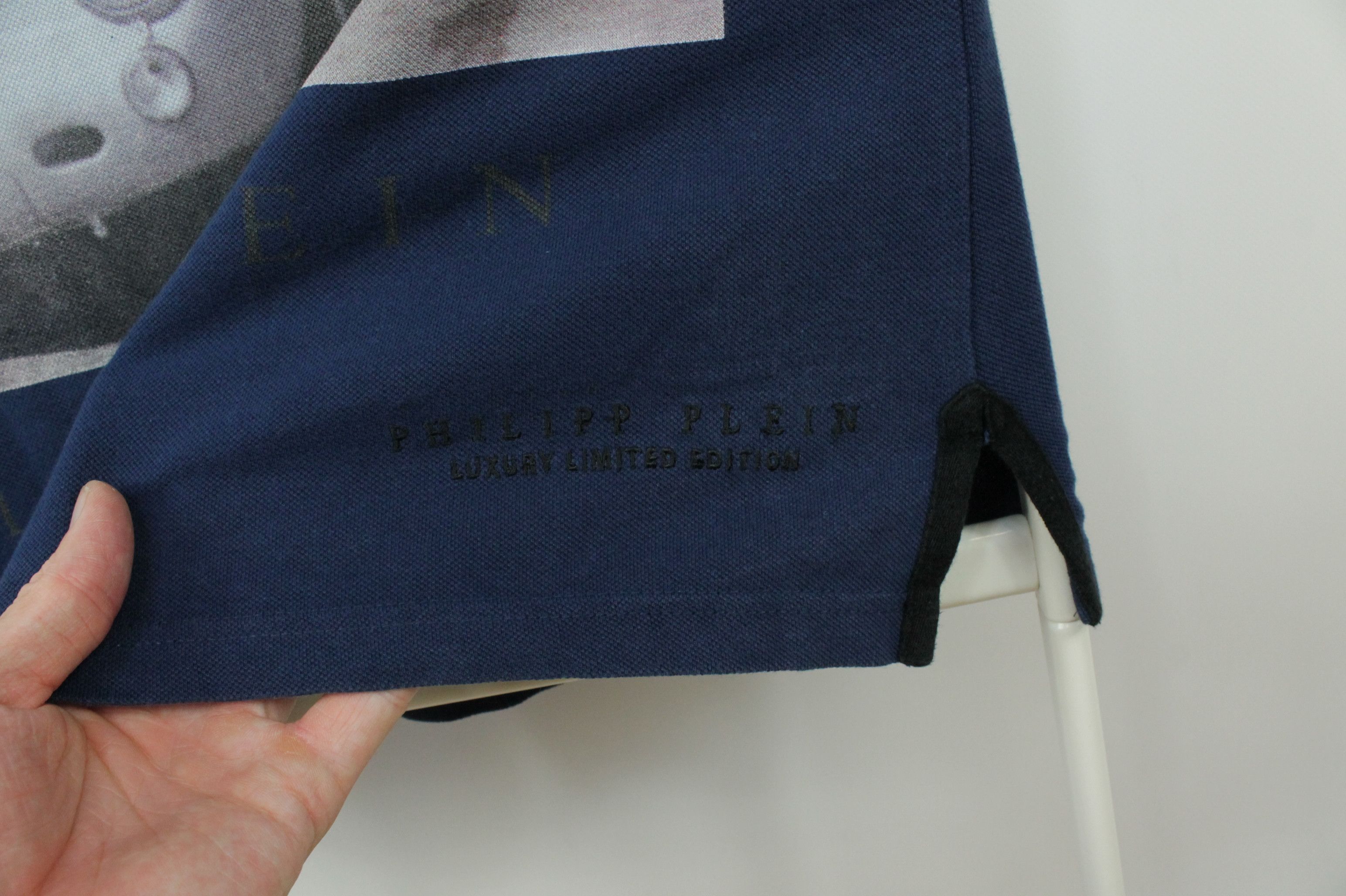 Philipp Plein SS15 Philipp Plein James Dean Slim Fit Navy Polo Shirt Size US XL / EU 56 / 4 - 10 Thumbnail