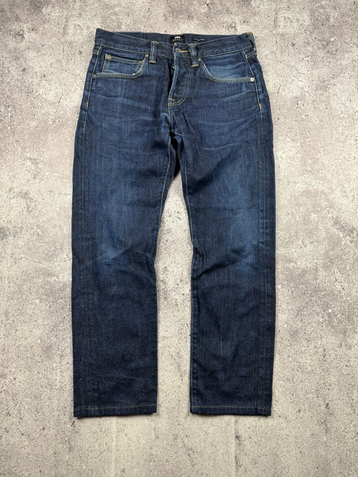 Edwin × Japanese Brand × Vintage CRAZY EDWIN JAPANESSE JEANS Size US 31 - 1 Thumbnail