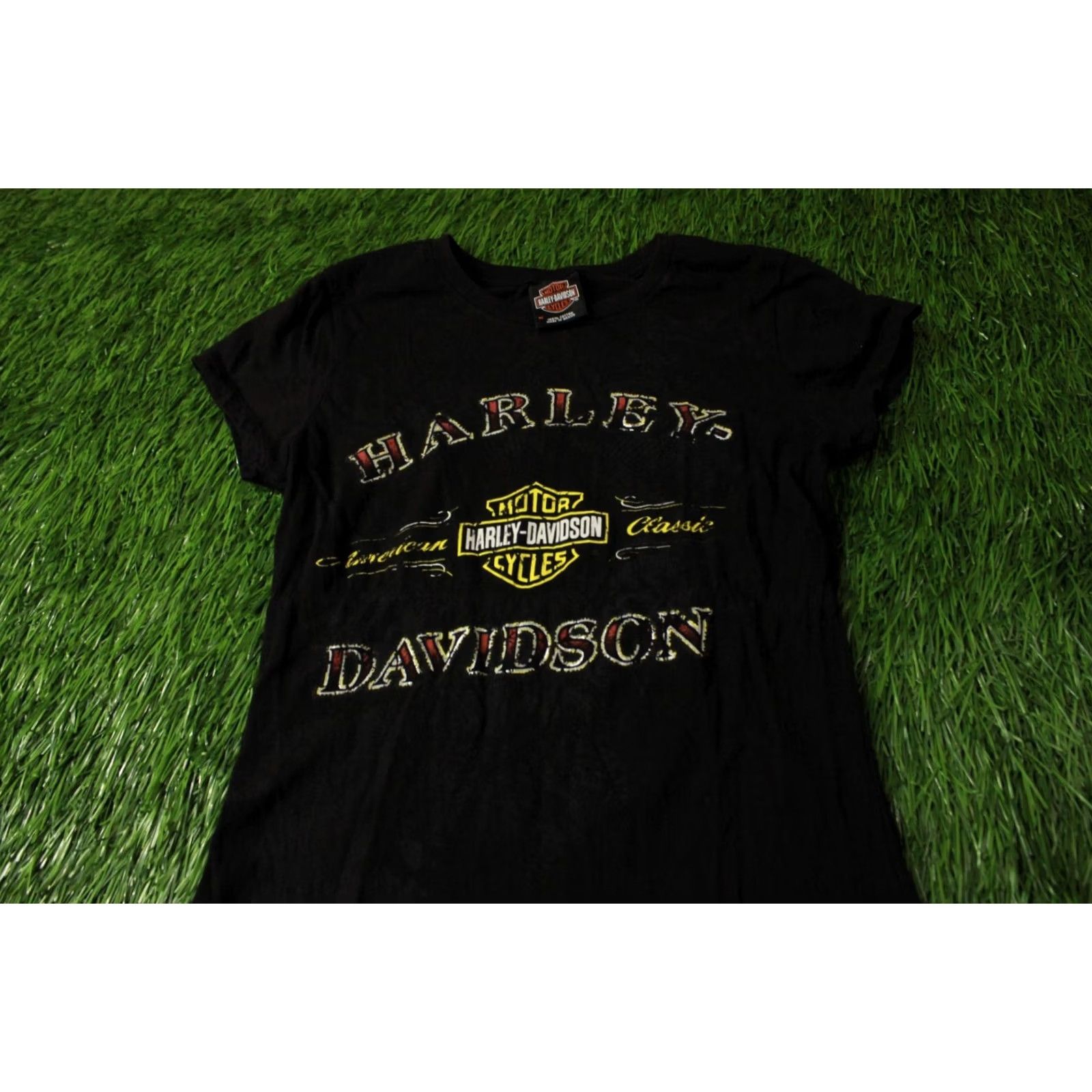 Harley Davidson HARLEY DAVIDSON SHIRT WOMEN T-SHIRT JERSEY OFFICIAL PRODUCT SIZE M COLOR Black and Gray Logo Casual Sleeve Short Sleeve 100% Cotton Women Size M / US 6-8 / IT 42-44 - 3 Thumbnail