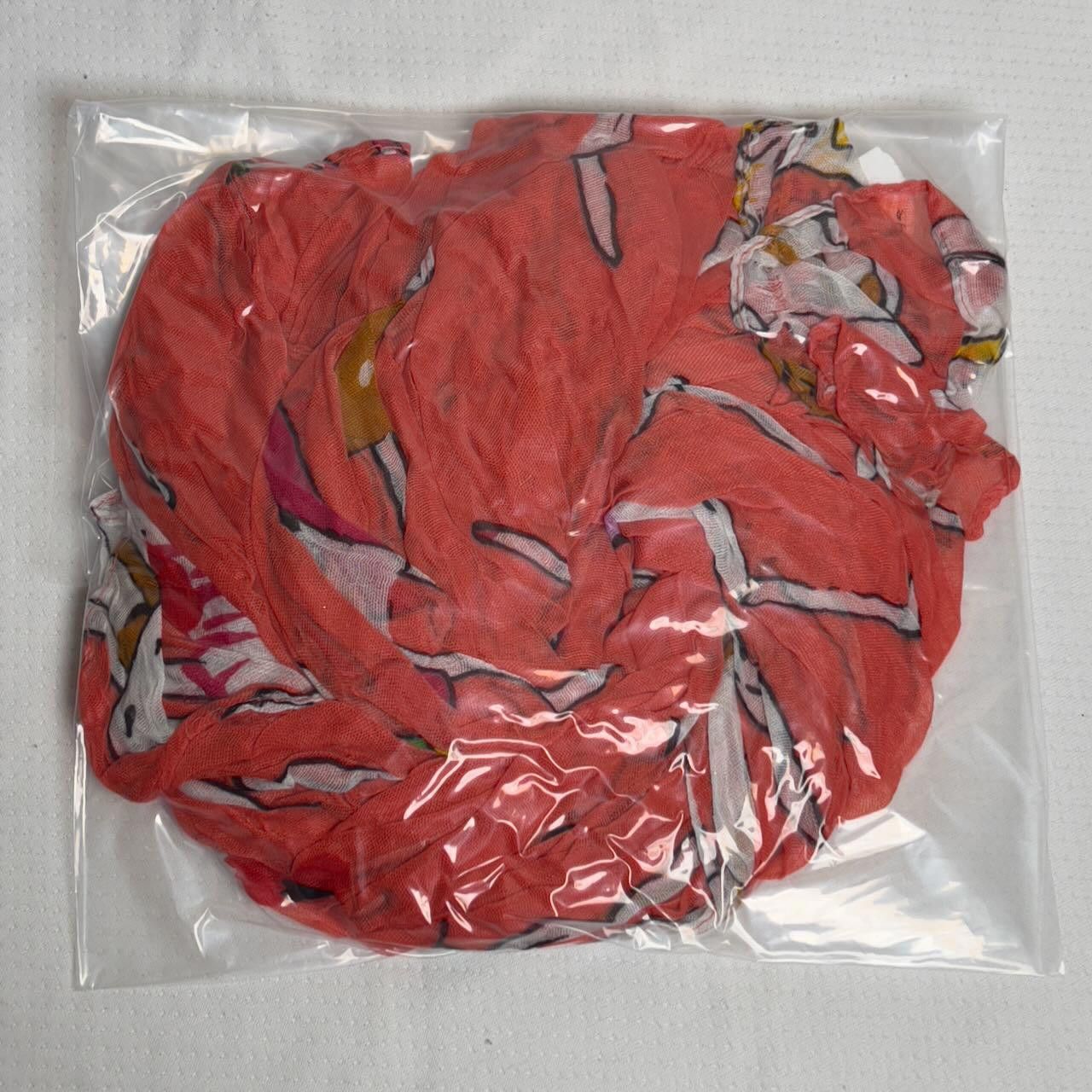 Designer RARE Geoffrey Carroll Creepy Bunnies Designer Scarf Size ONE SIZE - 8 Thumbnail