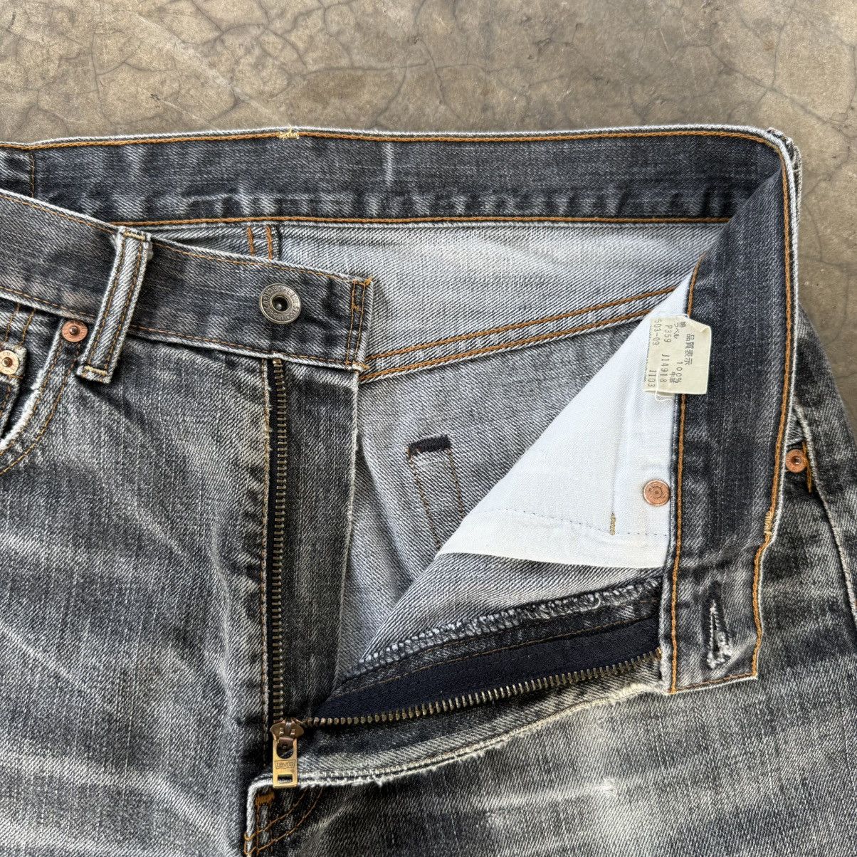 Levi's Vintage Clothing W32x29 Vintage Levi's 503 Faded Black Denim Jean Pants Size US 32 / EU 48 - 7 Thumbnail