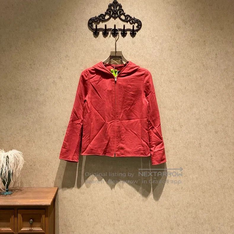 Loro Piana Loro Piana Red Cashmere Hooded Jacket Size XS / US 0-2 / IT 36-38 - 1 Thumbnail